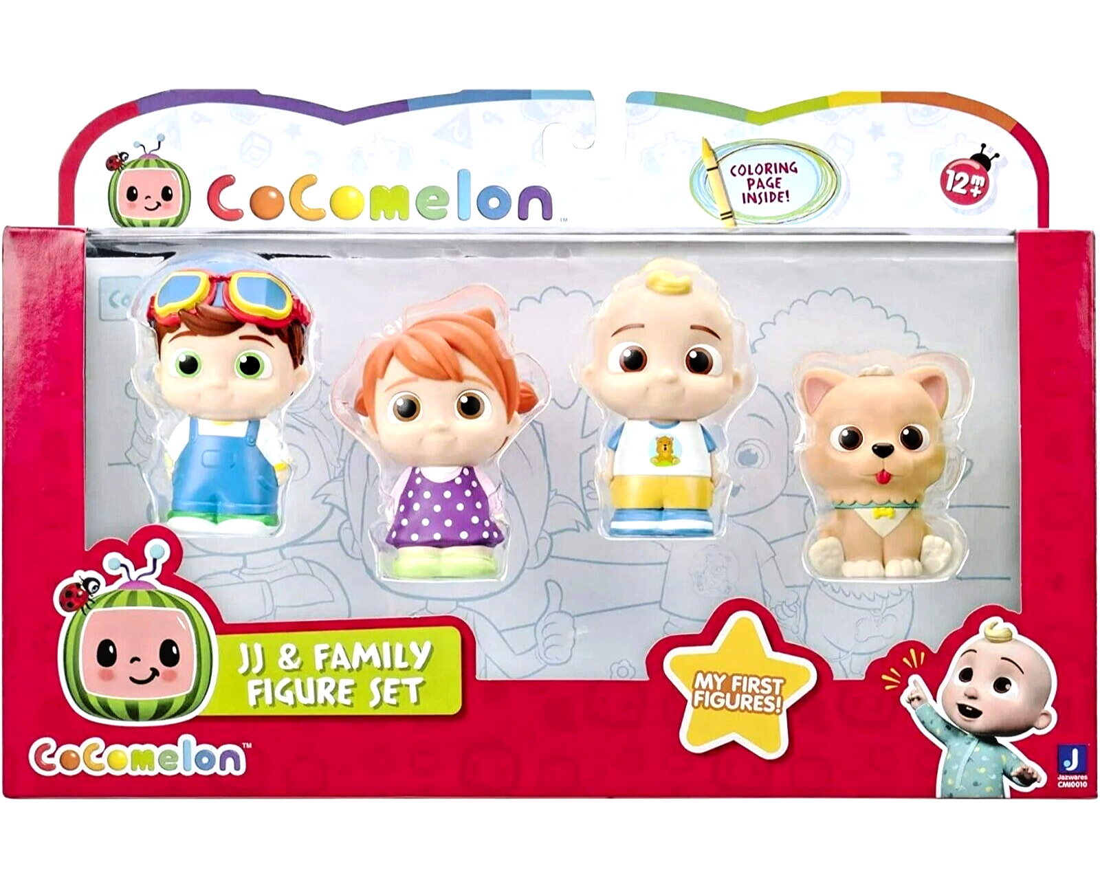 Cocomelon JJ Family Figure Set 4Pc 2.5&Prime; Jazwares Toy Super Gift For Kids BNIB