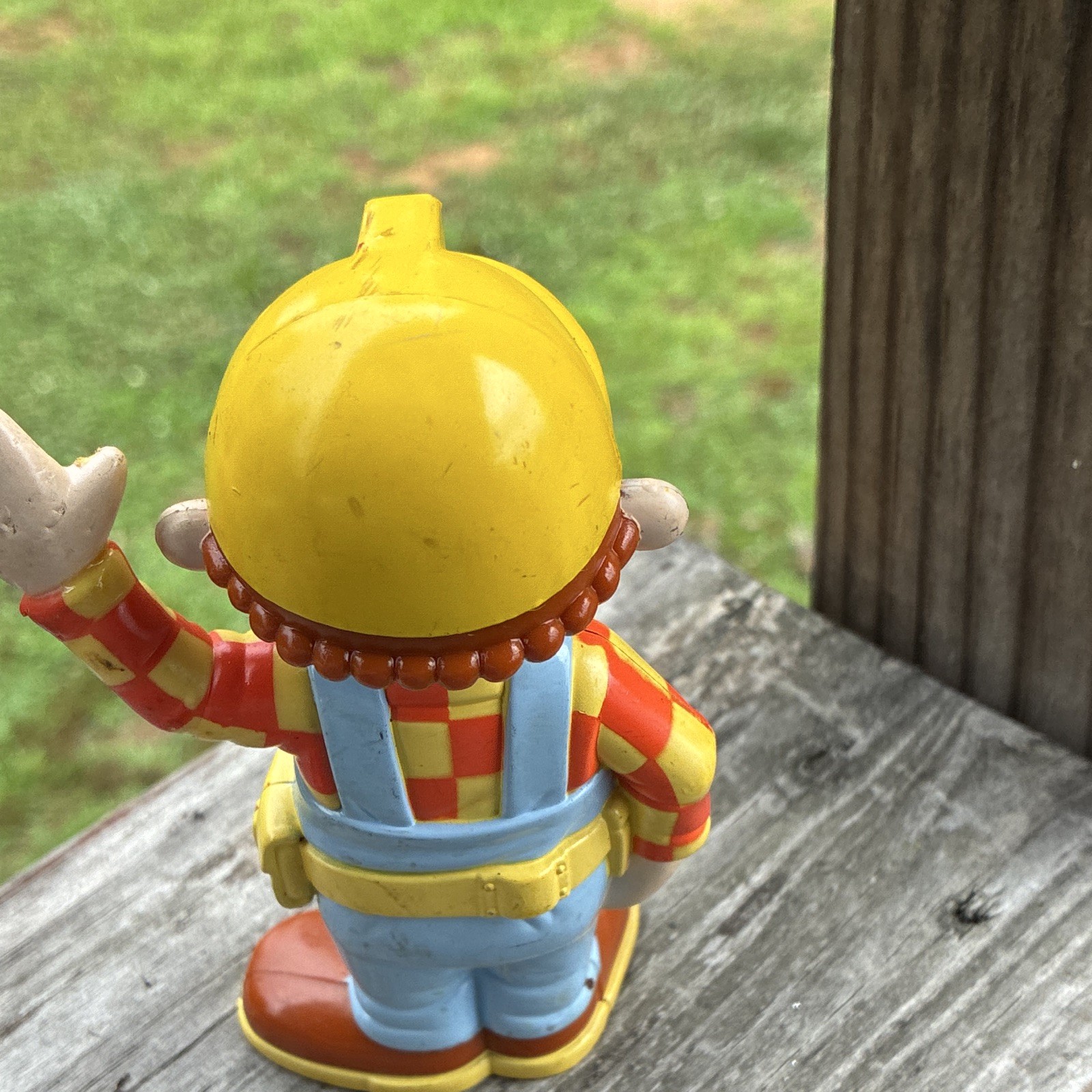 Hasbro Bob the Builder Action Figure Plastic Yellow Blue Red Brown Vintage 2001