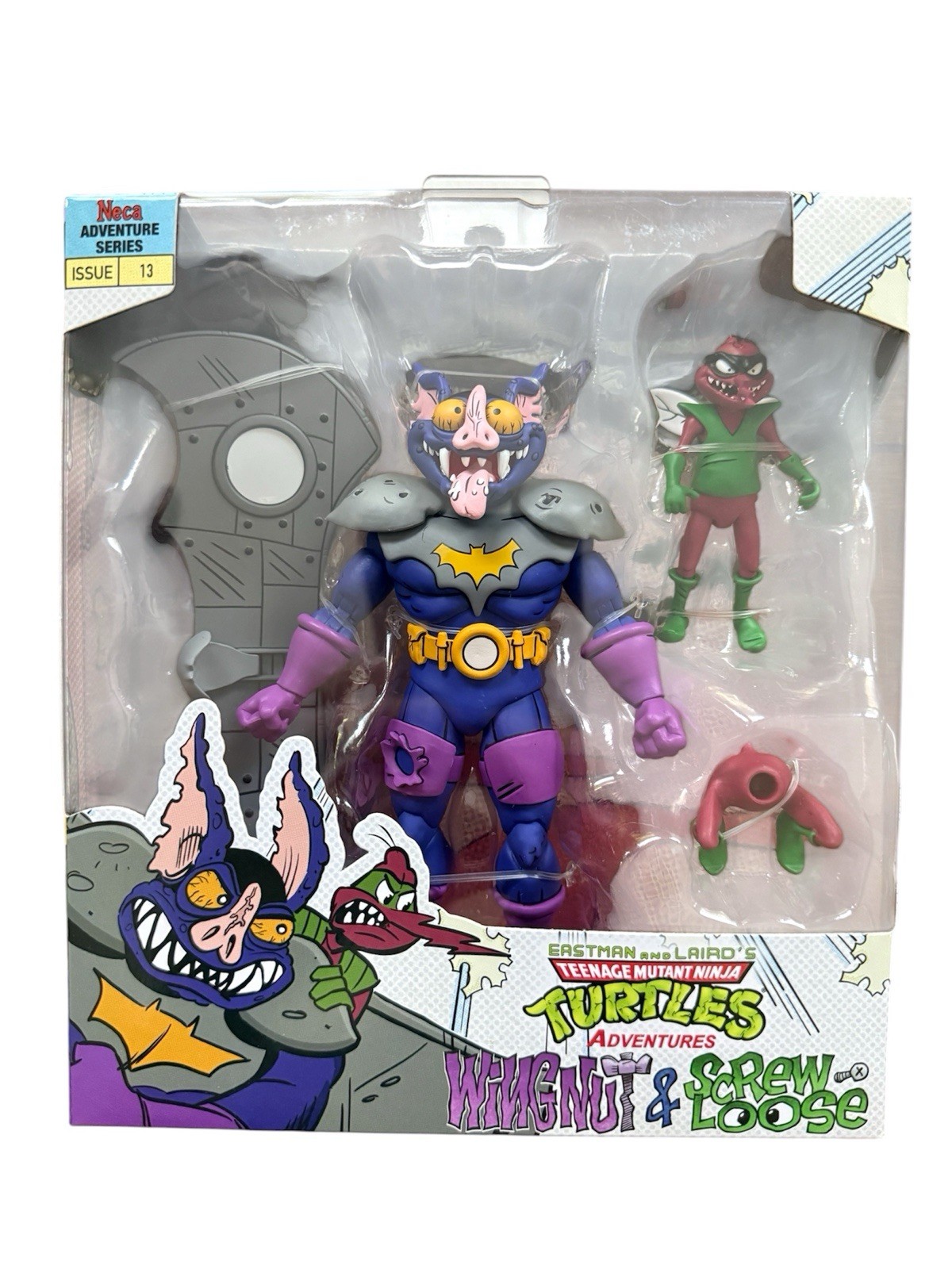 NECA Wingnut And Screwloose Teenager Mutant Ninja Turtles (Archie Comics) 7” Fig