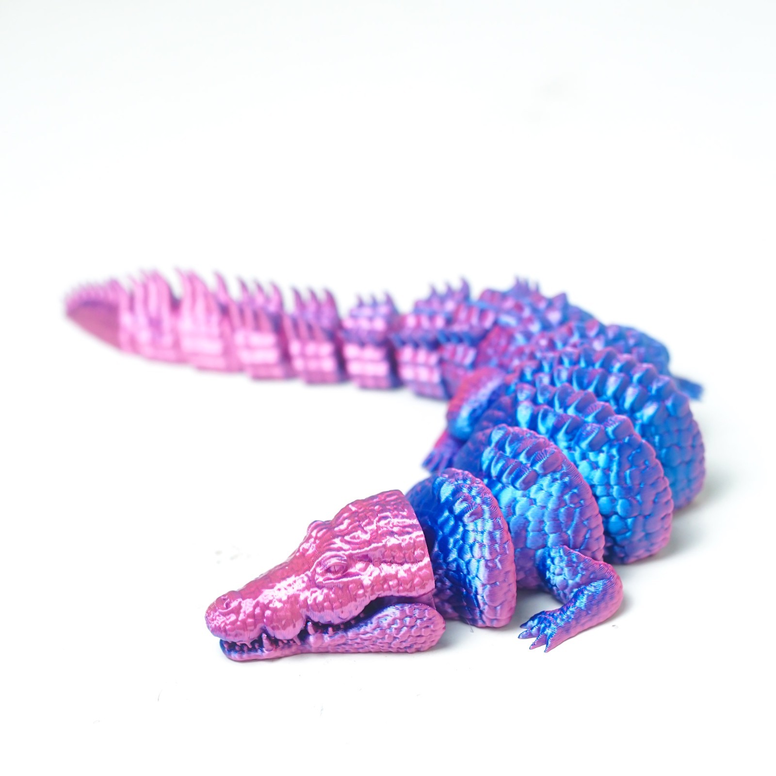 3D Printed Crocodile Model,Articulated Animals Figure,Fidget Toys Home Decor