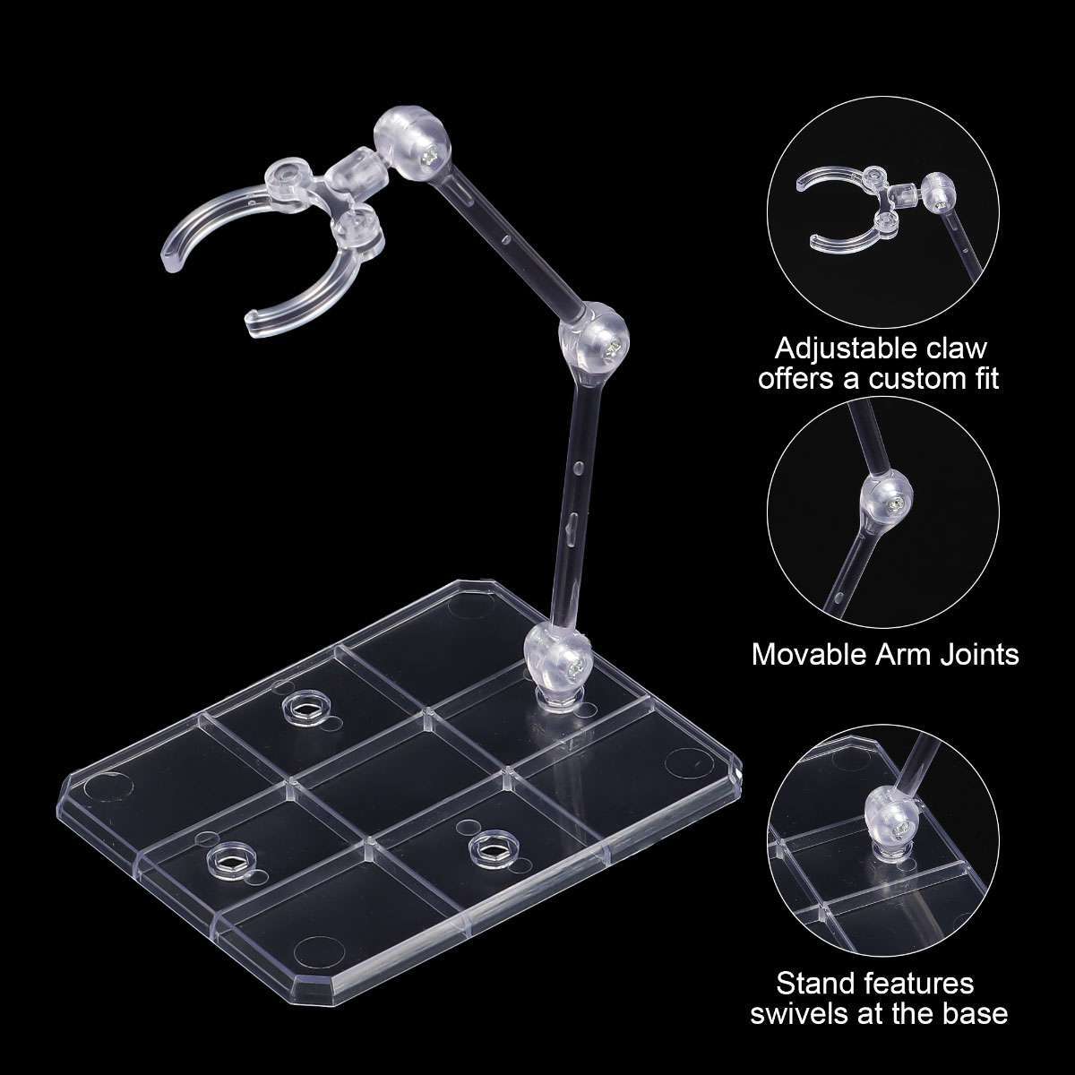 1~10Pcs Adjustable Action Figure Display Holders Base Doll Model Support Stand