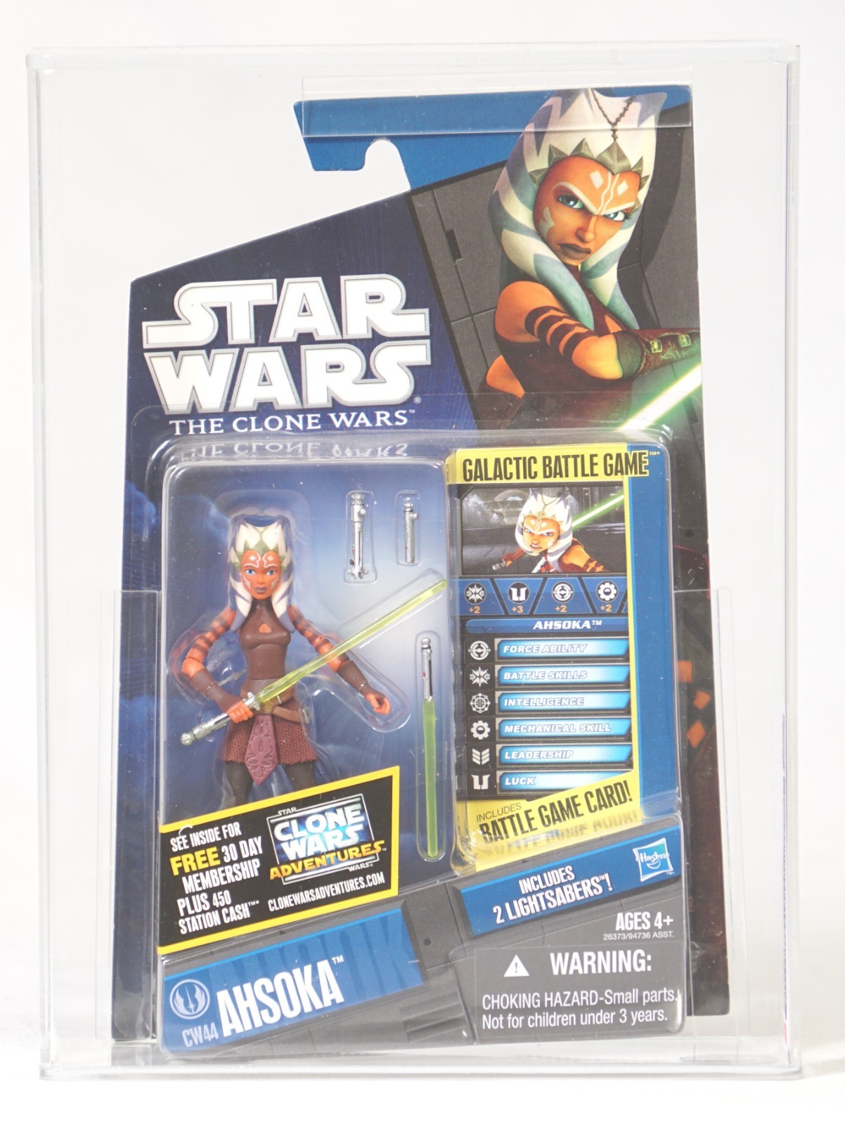 2011 Hasbro Star Wars The Clone Wars Ahsoka CW44 Graded CAS 90! RARE