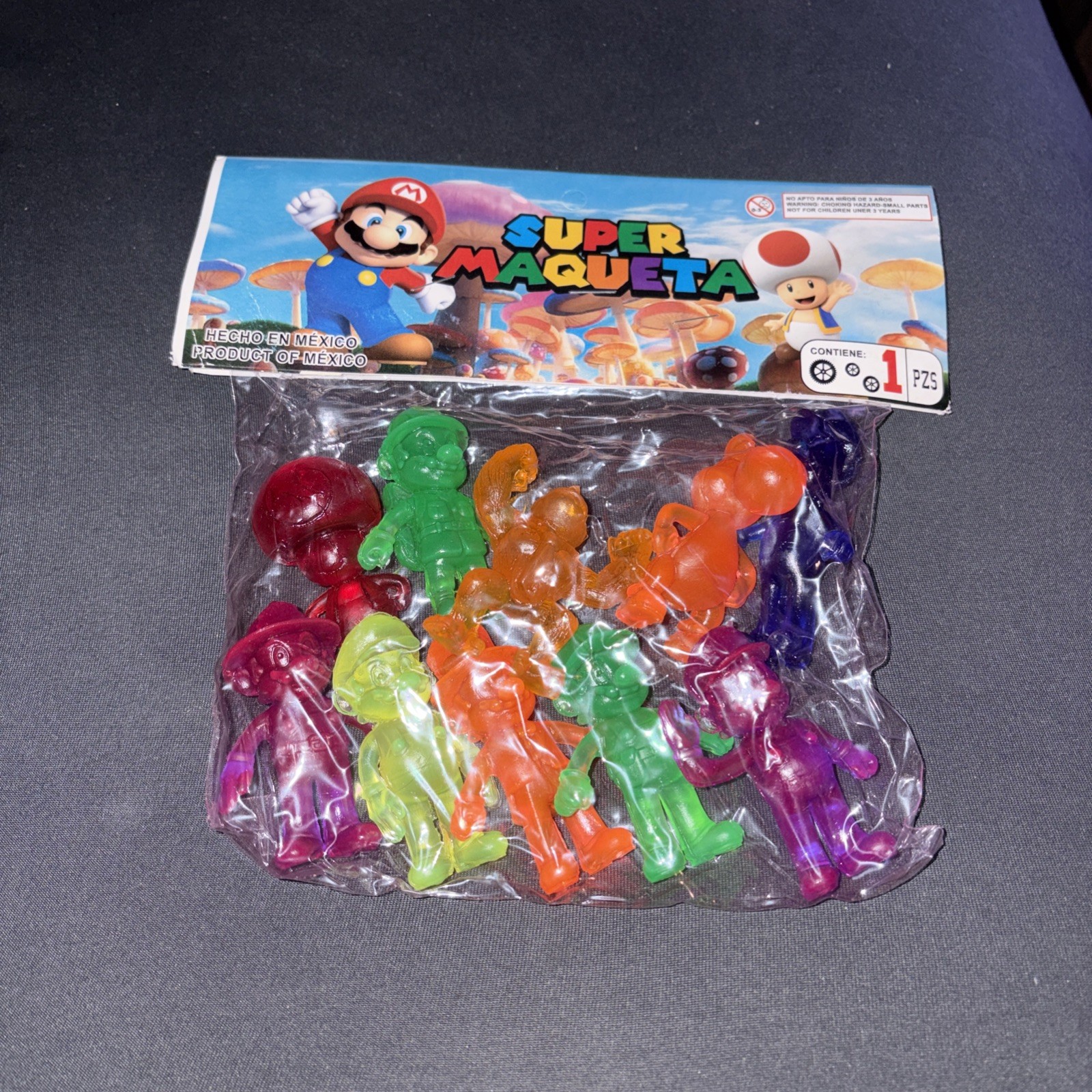 Maqueta Toy MEXICAN FIGURES Mario Luigi DK Toad Yoshi PACK Of 10 Unbranded