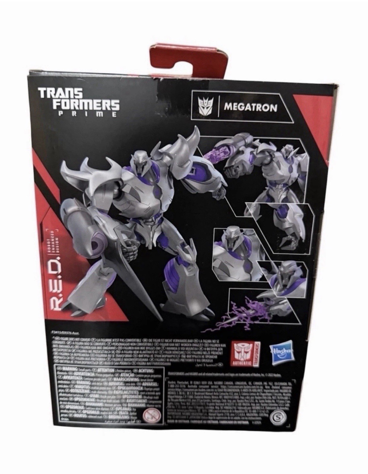 Transformers R.E.D. Megatron Figure Hasbro New In Box Prime Series