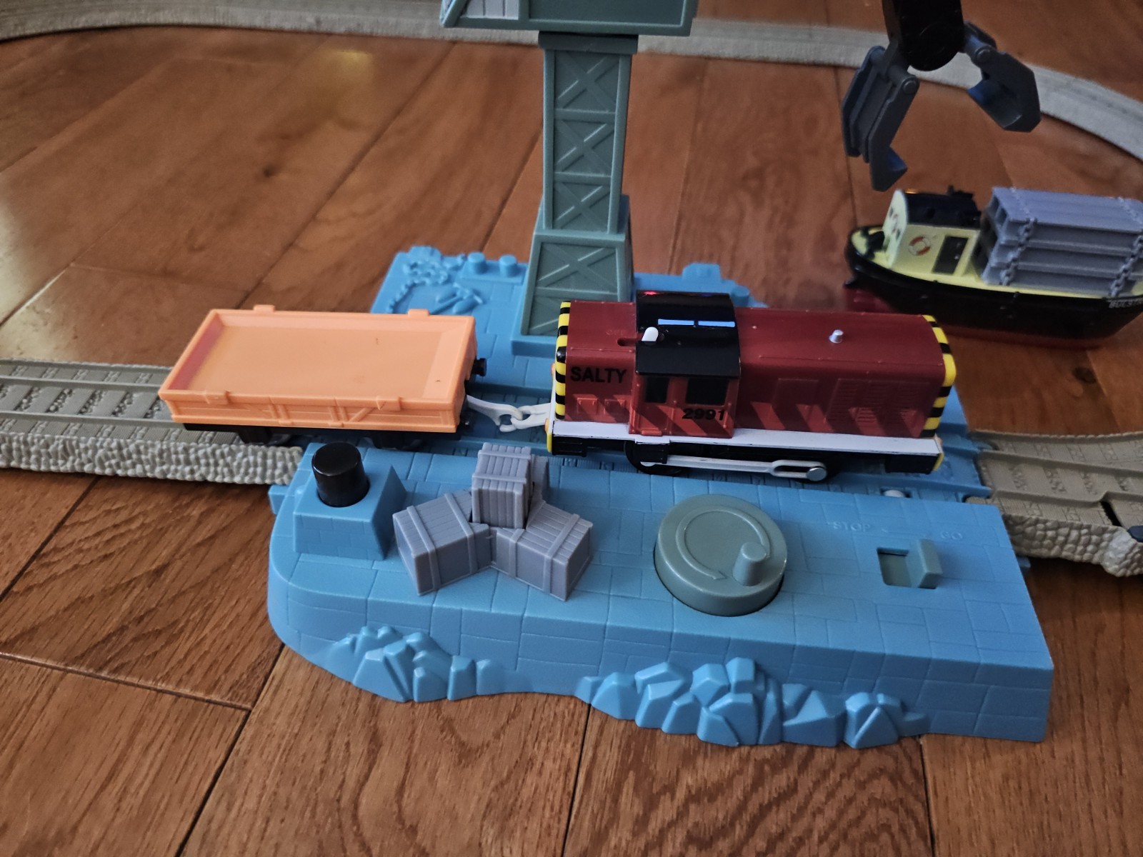Thomas Trackmaster Hard at Work Brendam Docks Salty Bulstrode Cranky Train 2007