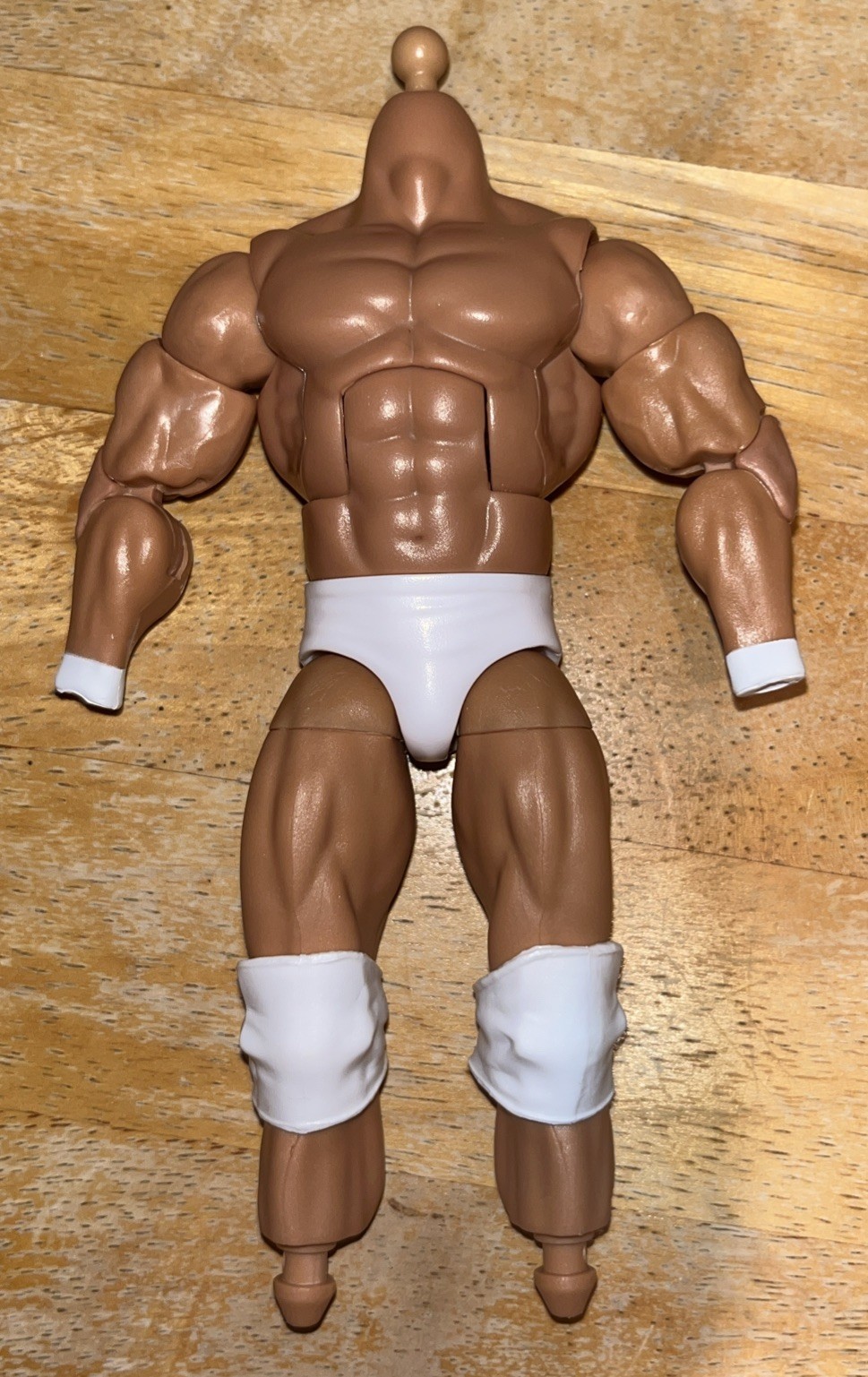 WWE Elite Pipers Pit Paul Orndorff White Trunks Body Fodder torso legs buff tan
