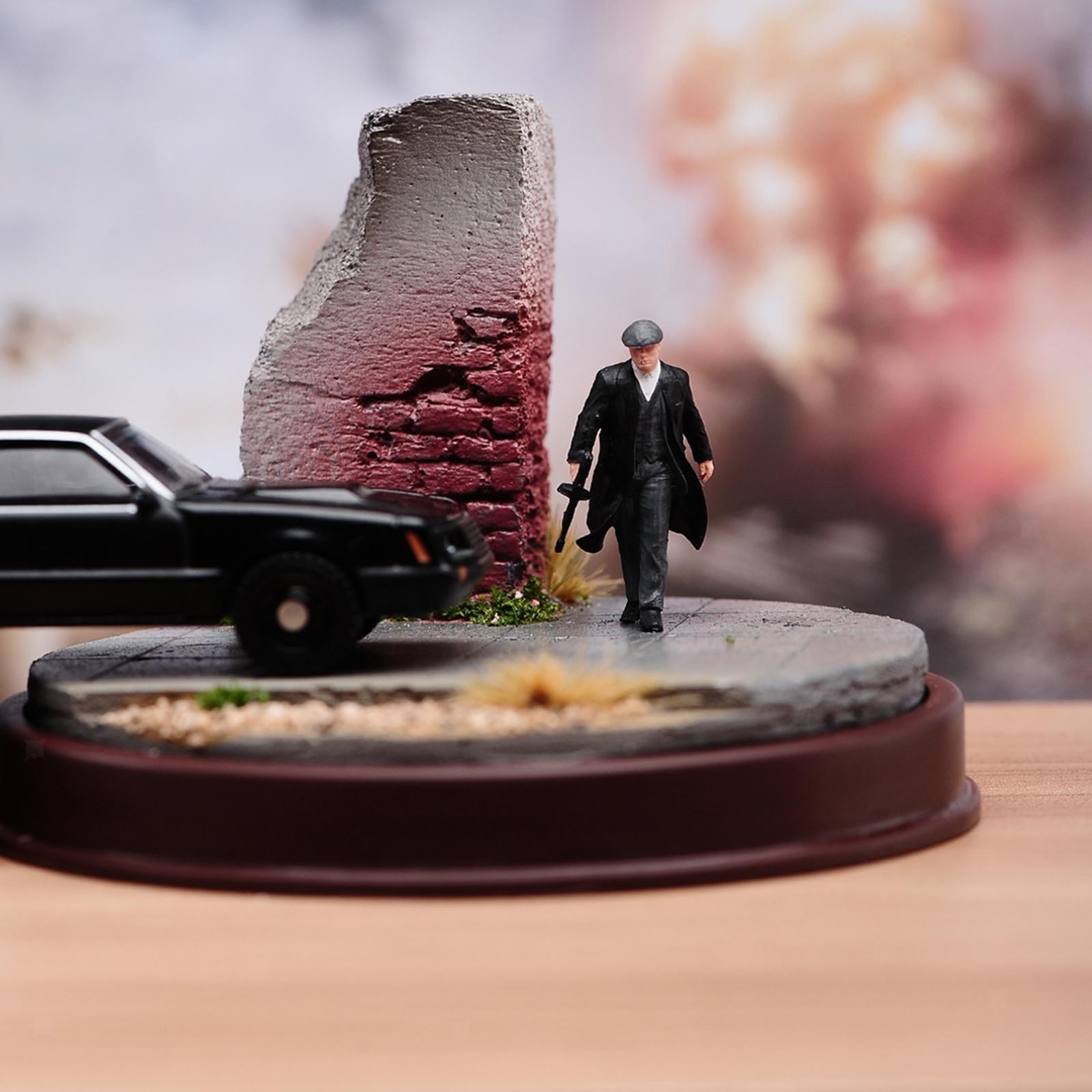 1/64 Scale Miniature Scene Model Round Base Micro Landscape Platform