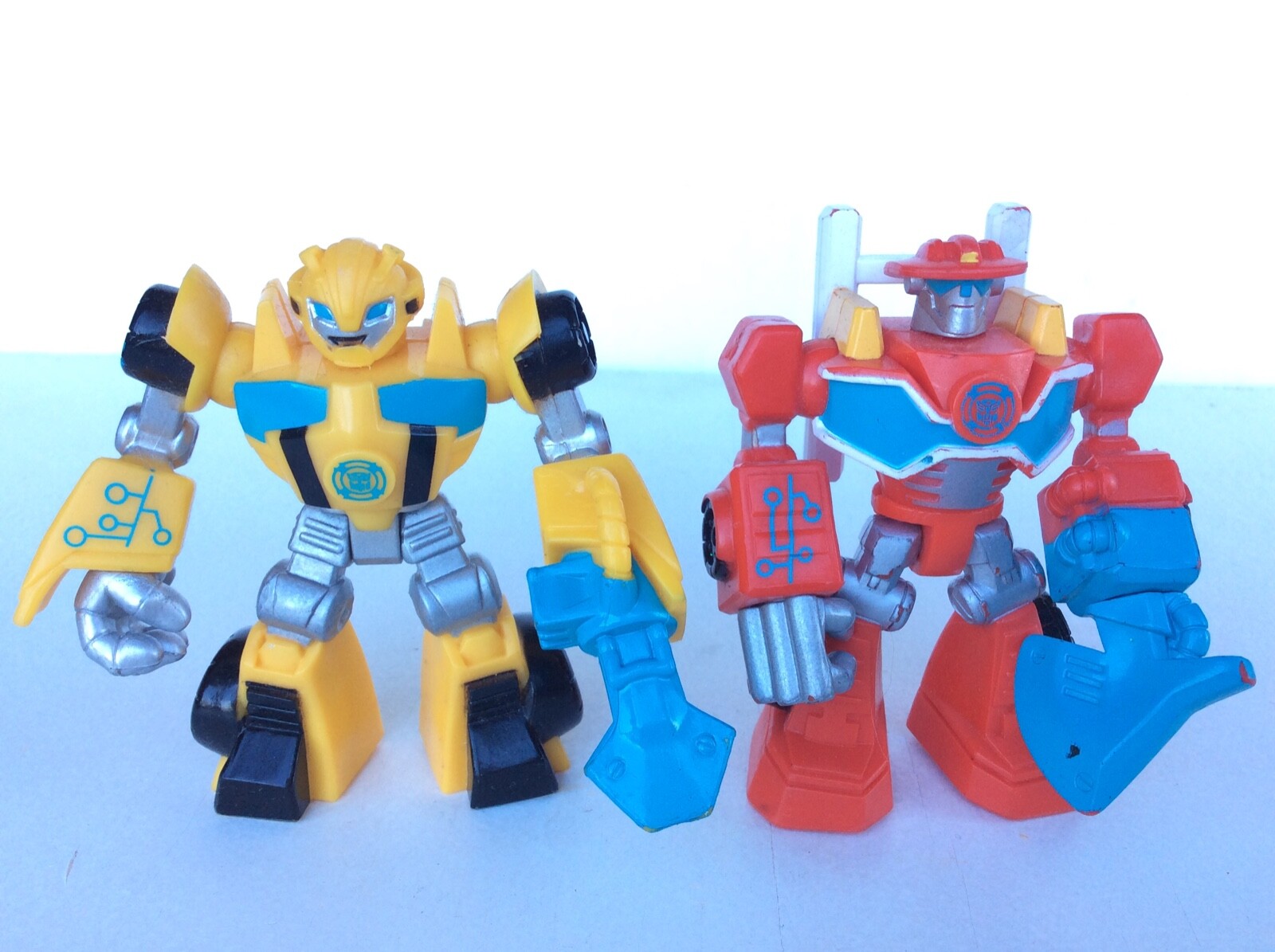 TRANSFORMERS RESCUE BOTS ENERGIZE BUMBLEBEE & HEATWAVE. Playskool Heroes.