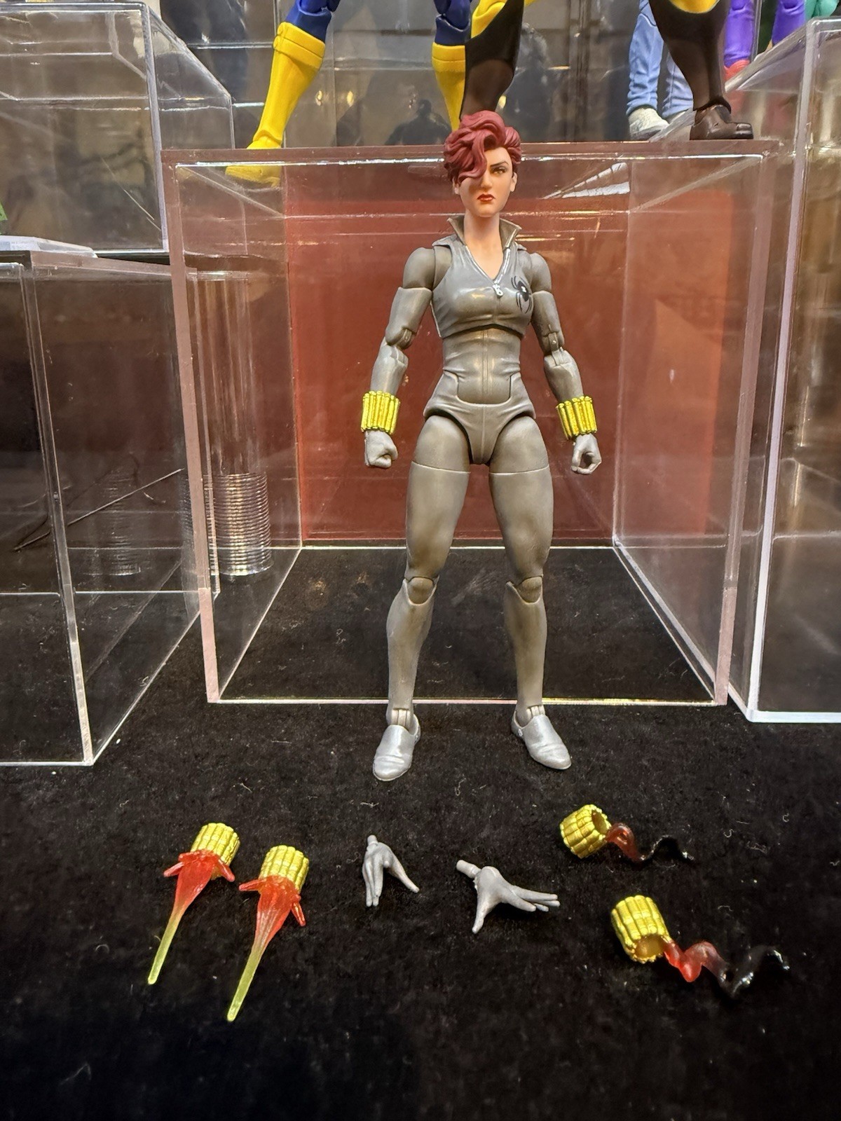 Marvel Legends Black Widow Action Figure Retro Card Version Grey Suit