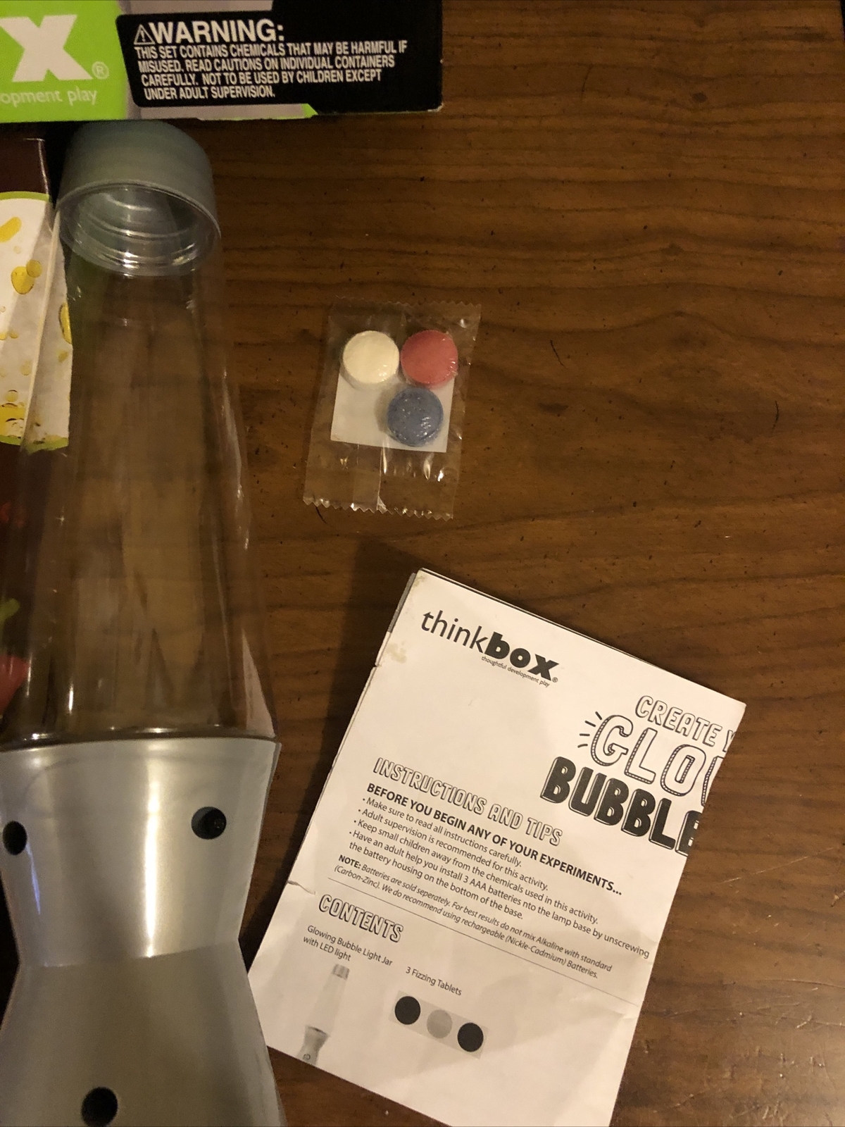 Think Box Create Your Own Glowing Bubble Light, Age 12+