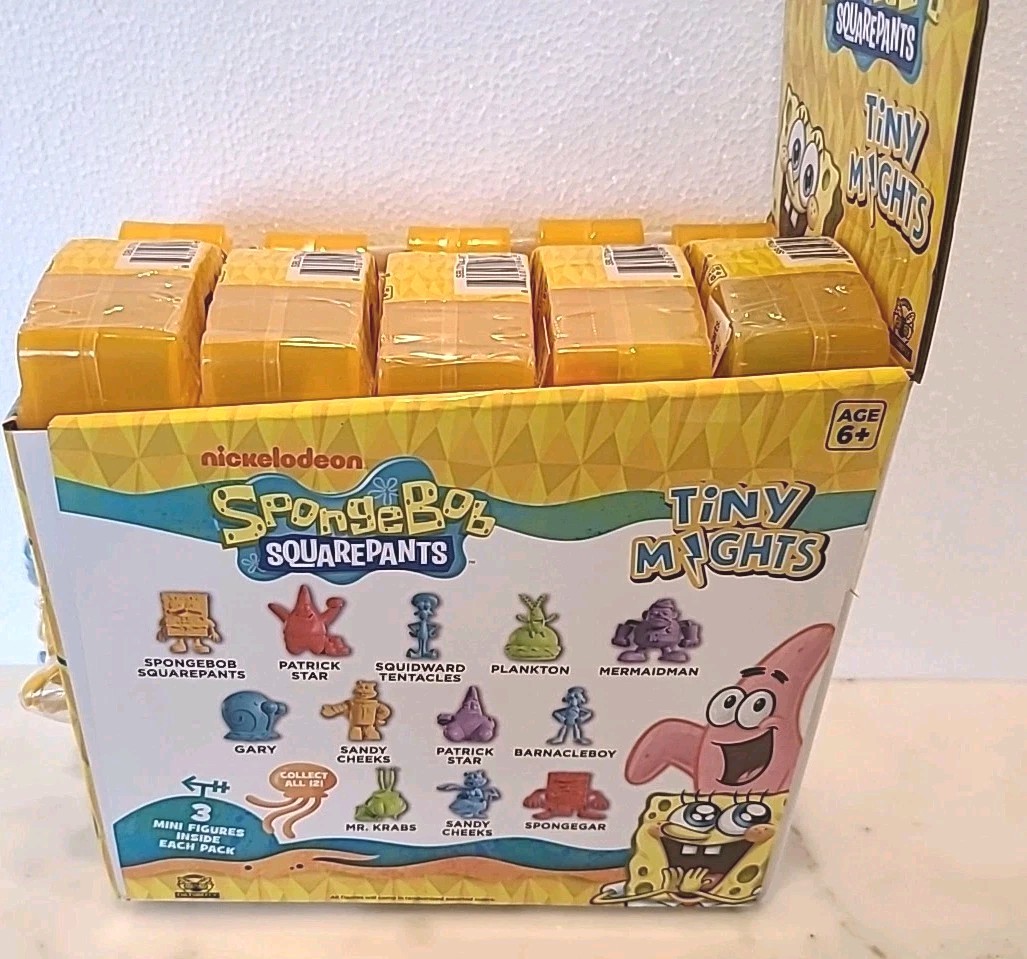 Retail Store Display SpongeBob Square Pants Sealed Tiny Mights Blind Box Figures