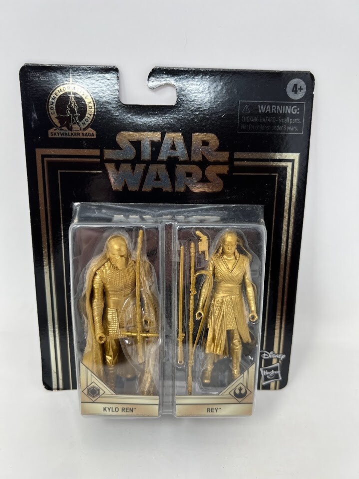 Star Wars Commemorative Skywalker Saga (2019) Hasbro Gold Kylo Ren & Rey Figure