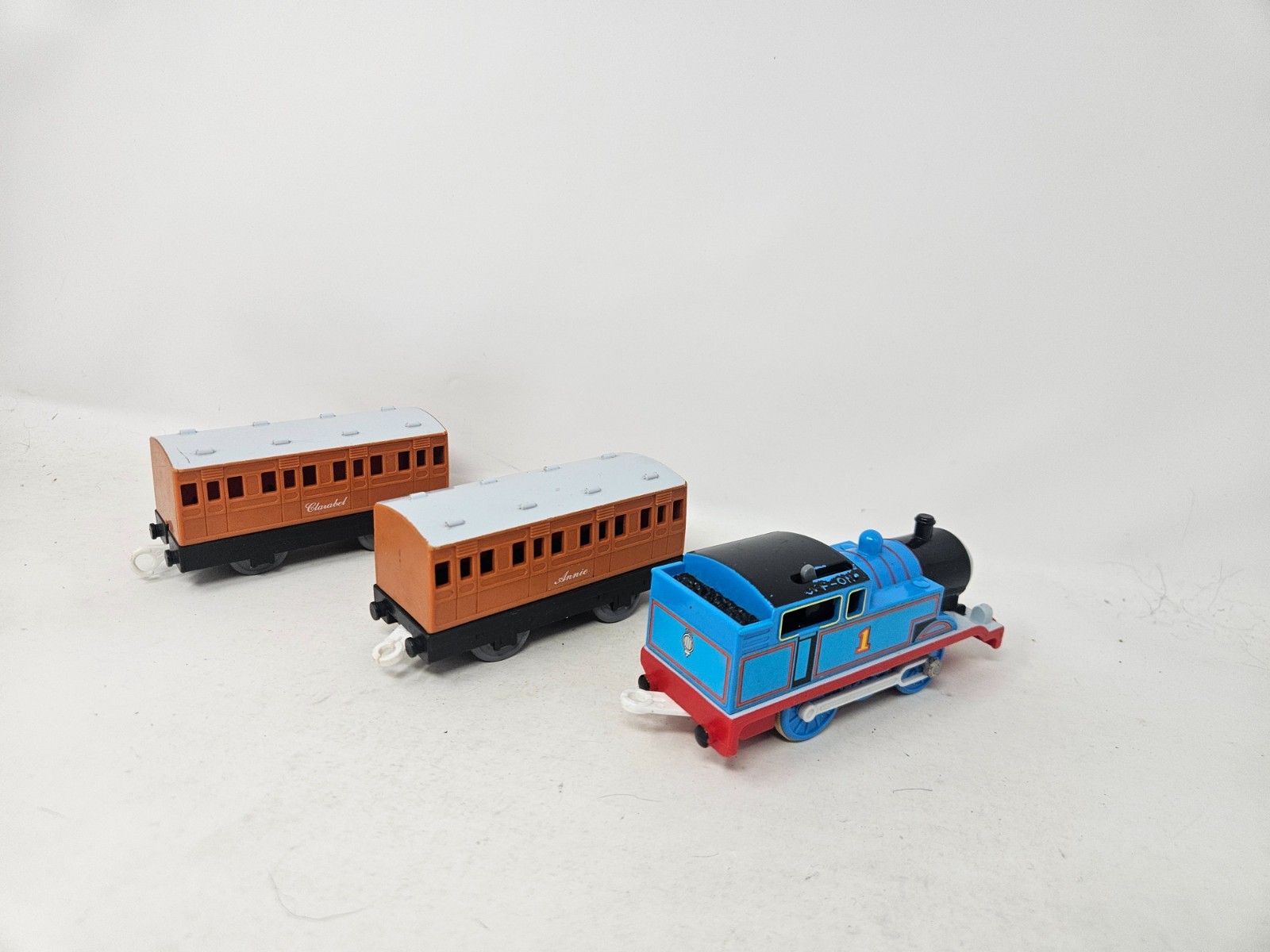 Thomas & Friends Trackmaster Plarail Angry Thomas Annie Clarabel Train Tank VGUC