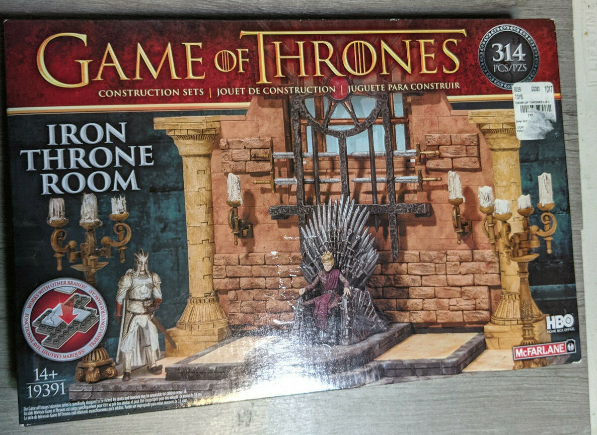 McFarlane Game of Thrones Iron Throne Room Construction Play Set Figure Diorama