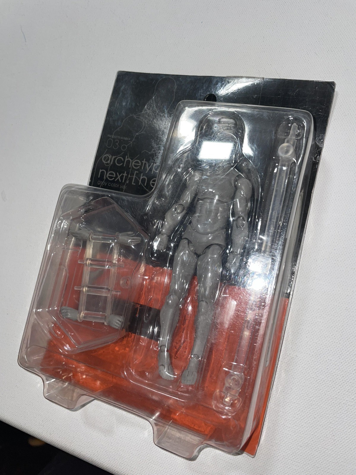 Archetype Next He 03 Gray Color Version Action Figure Toy with Stand New