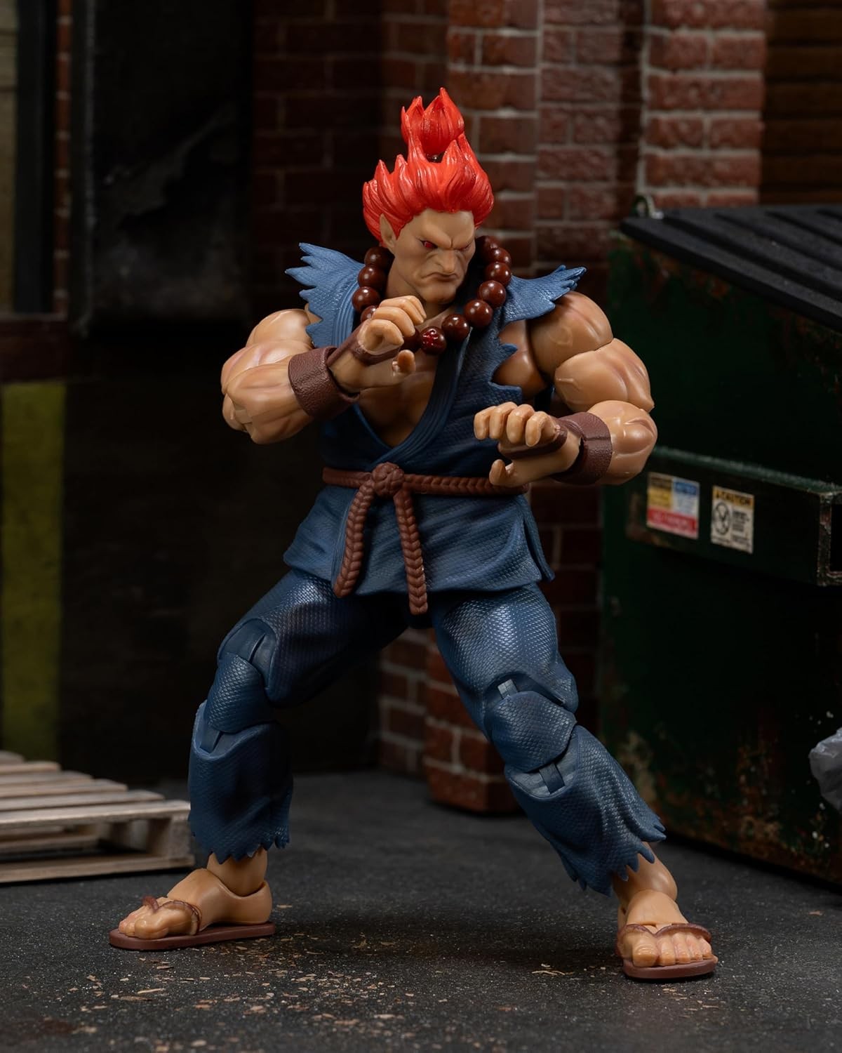 Jada Toys Street Fighter II Akuma Action Figure 1:12 Scale, 6&Prime; Tall