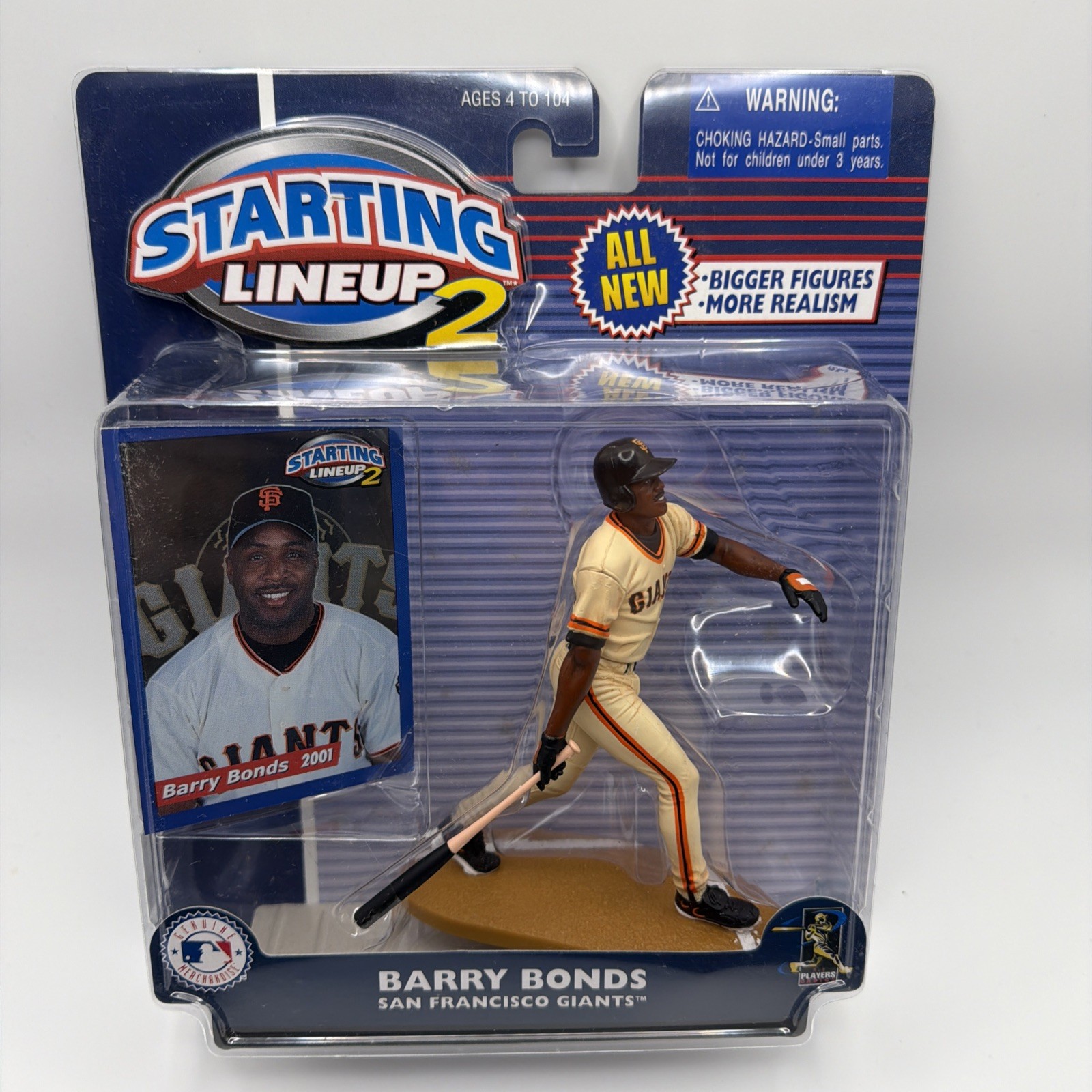 VTG GIANTS Barry Bonds Cooperstown Collection Starting Lineup 2 Year 2000 Figure