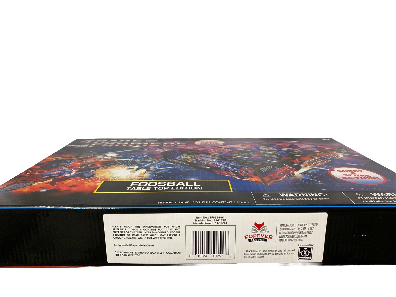 Transformers Foosball Wooden Table Top Edition Forever Clever by Hasbro NEW