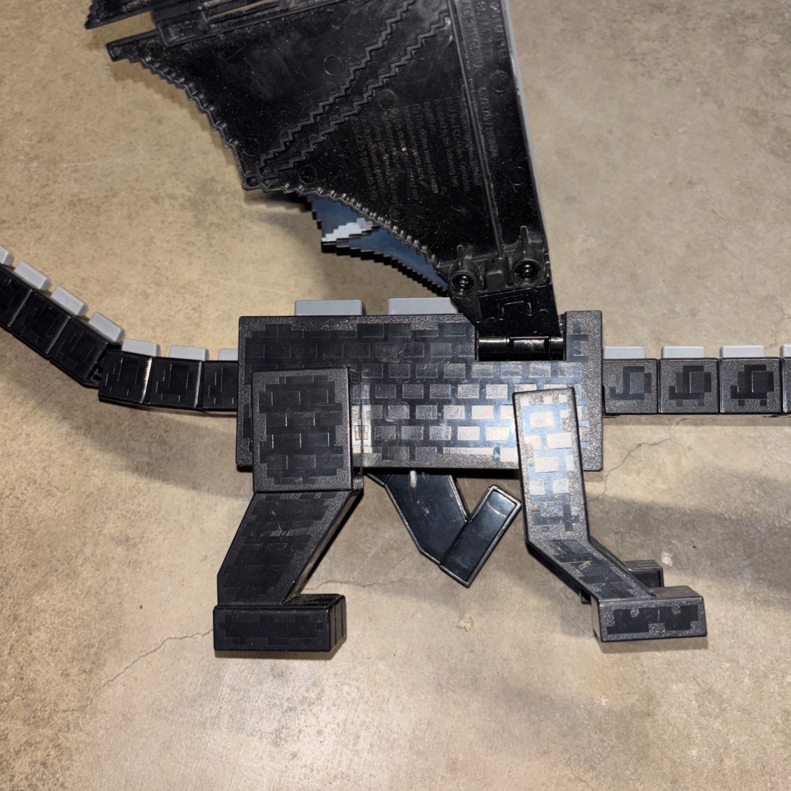 MINECRAFT Ender Dragon Action Figure Lights Sound TESTED Mattel Large 22” TD3T