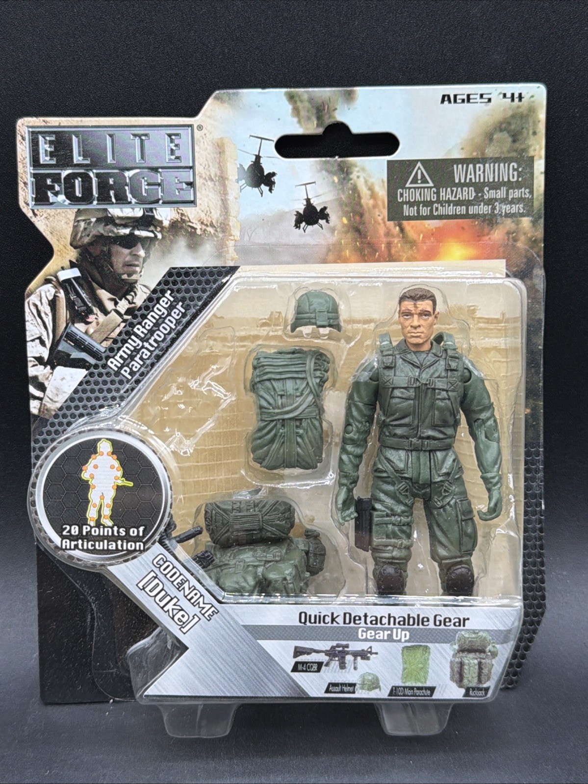 Blue Box Toys 1:18 BBi Elite Force 3 3/4&Prime; #004332 ARMY RANGER PARATROOPER DUKE
