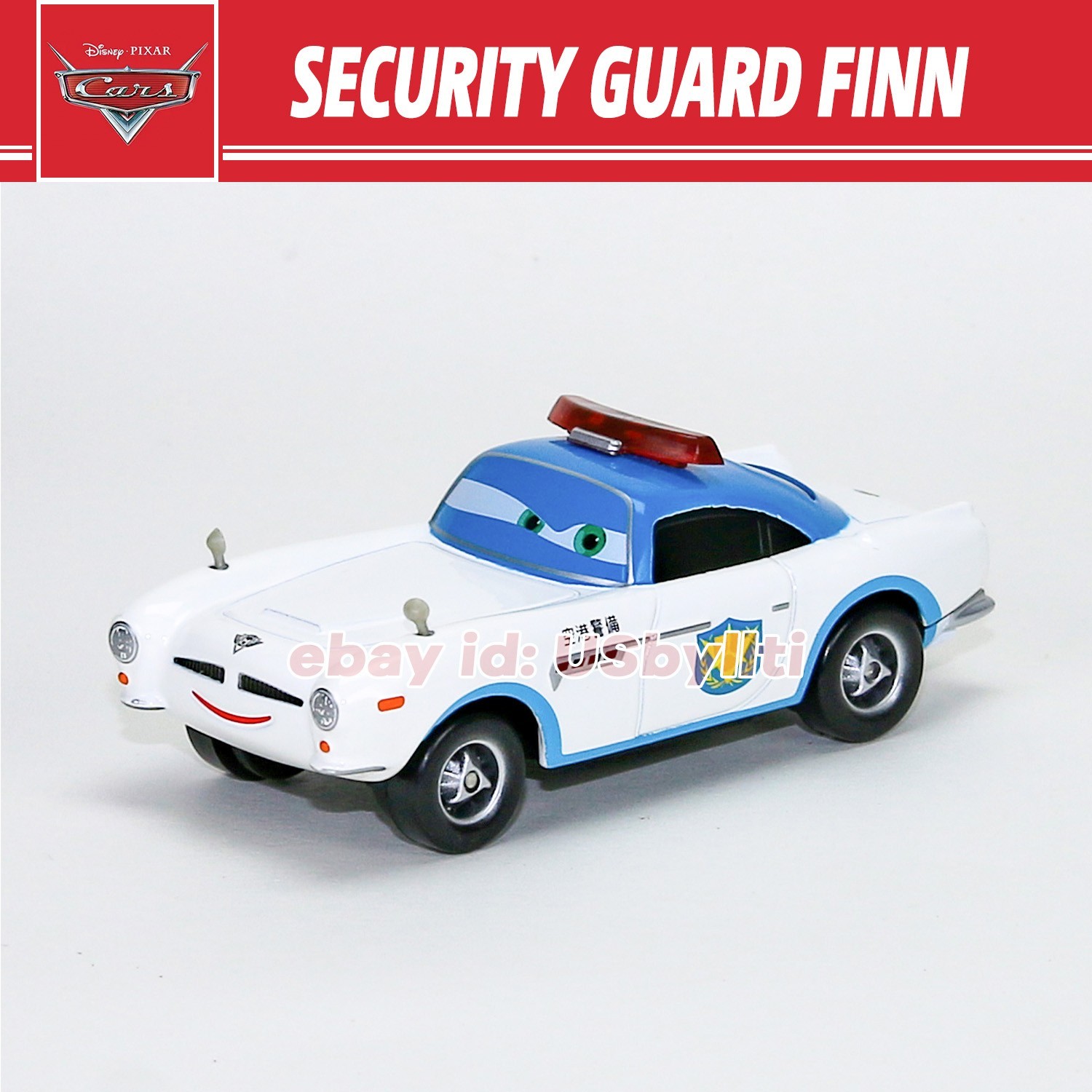 Disney Pixar Cars 2 Security Guard Finn Tractor Diecast 1:55 Metal Car Toy
