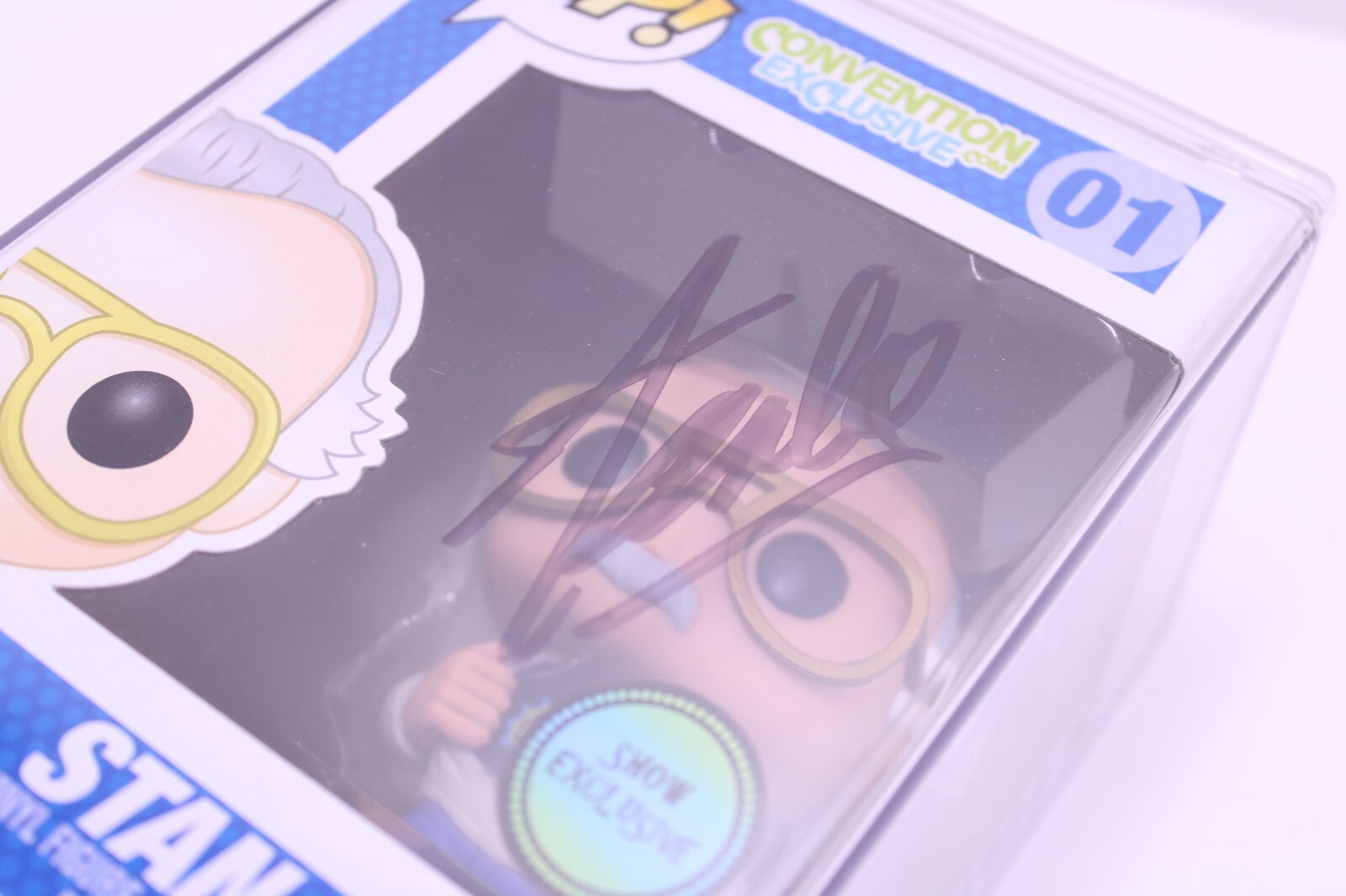 Funko POP! Convention Exclusive 01 Stan Lee « Excelsior » Shirt SIGNED Figure AUTO