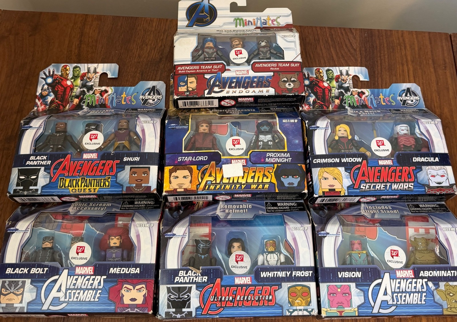 Minimates Marvel Avengers Lot of 14 Figures Walgreens Black Panther Endgame New
