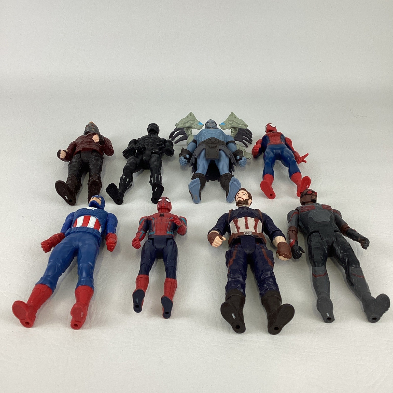 Marvel Avengers 6&Prime; Action Figure Bundle 8pc Lot Spider-Man Black Panther Falcon