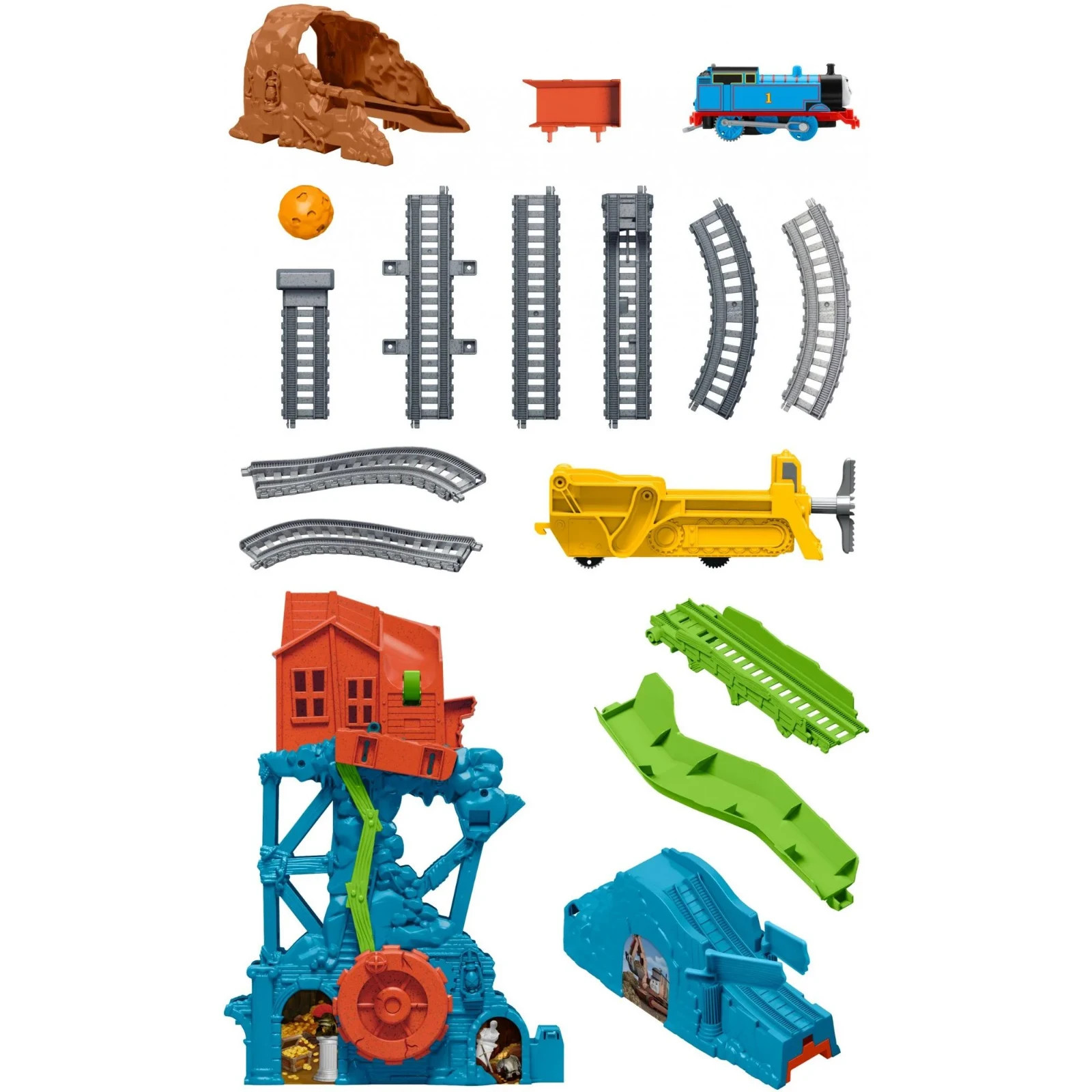 THOMAS & FRIENDS TRACK MASTER CAVE COLLAPSE SET NEW!!!