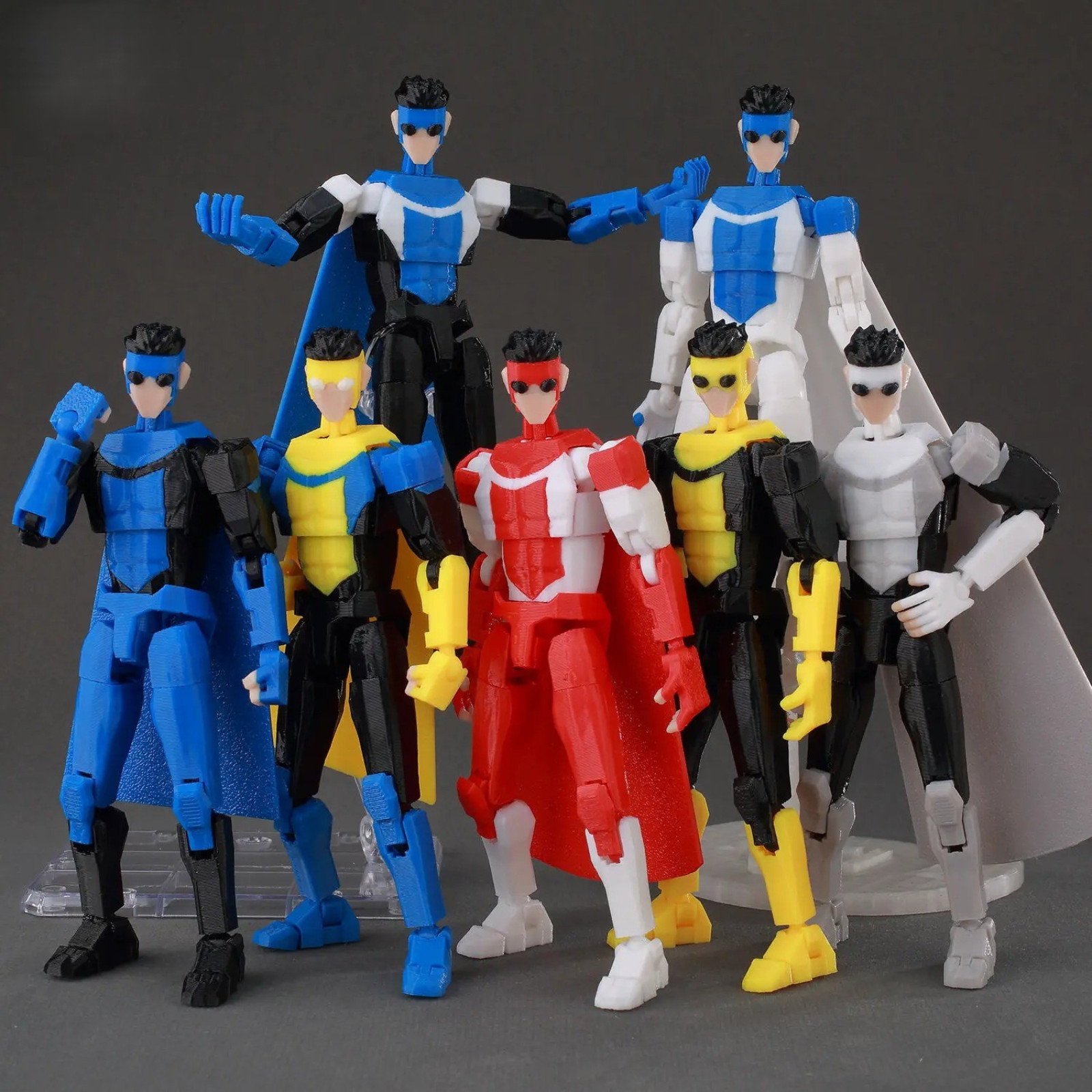 Superhero Team Invincible Boy Heroes Action Figure Multi-Colored Collectible Toy