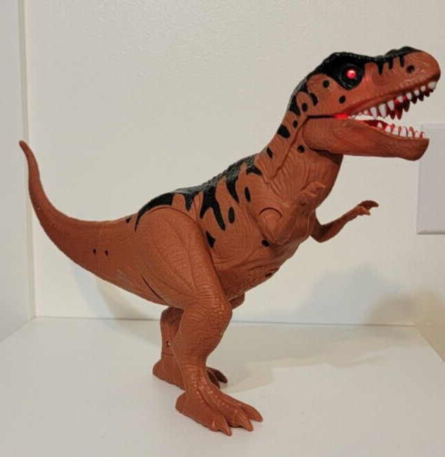 T Rex Toy Dinosaur 15&Prime; Growling Mouth and Eyes Light Up WM-H 20210315