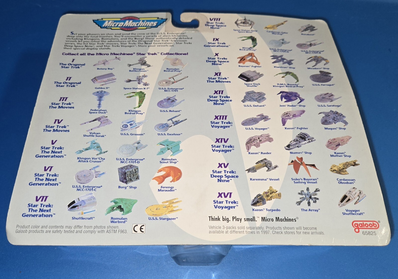 STAR TREK MICRO MACHINES 16 XVI ARRAY, KAZON TORPEDO, VOYAGER SHUTTLE Galoob MOC