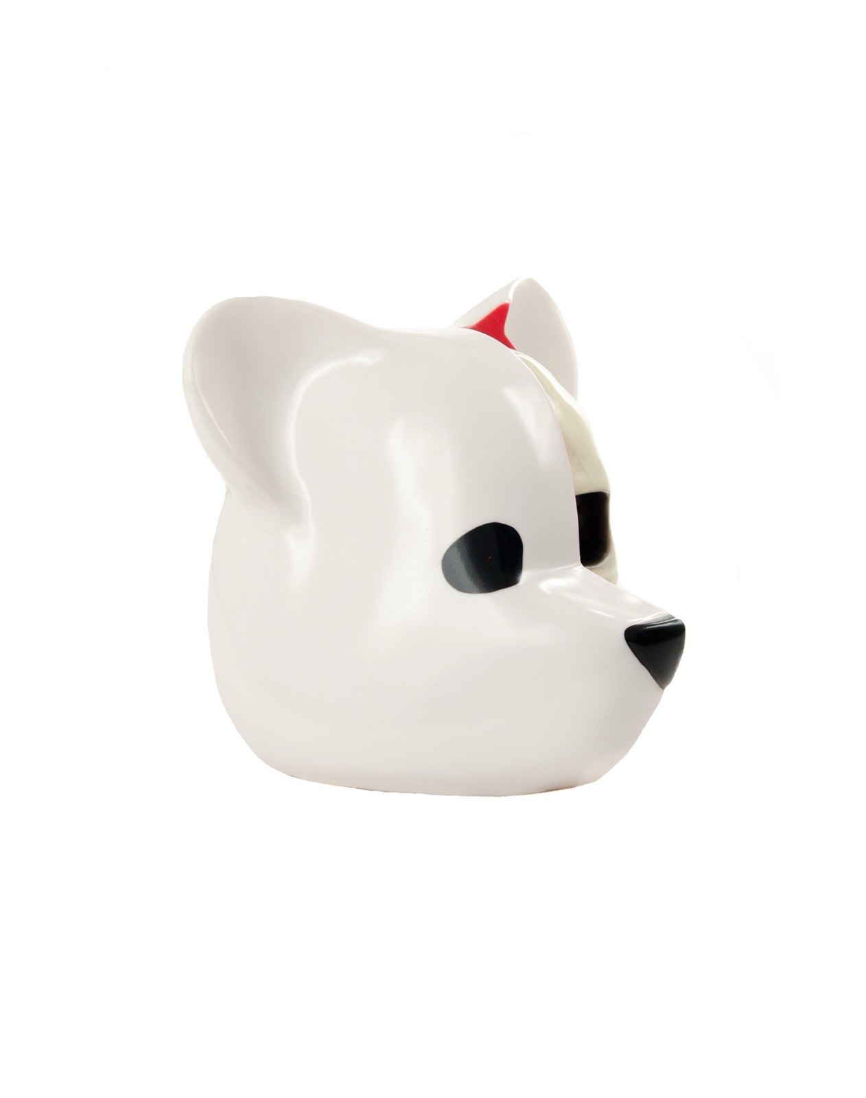 Luke Chueh CLUTTER Kickstarter Exclusive DISSECTED Bear Head White 6&Prime; skull