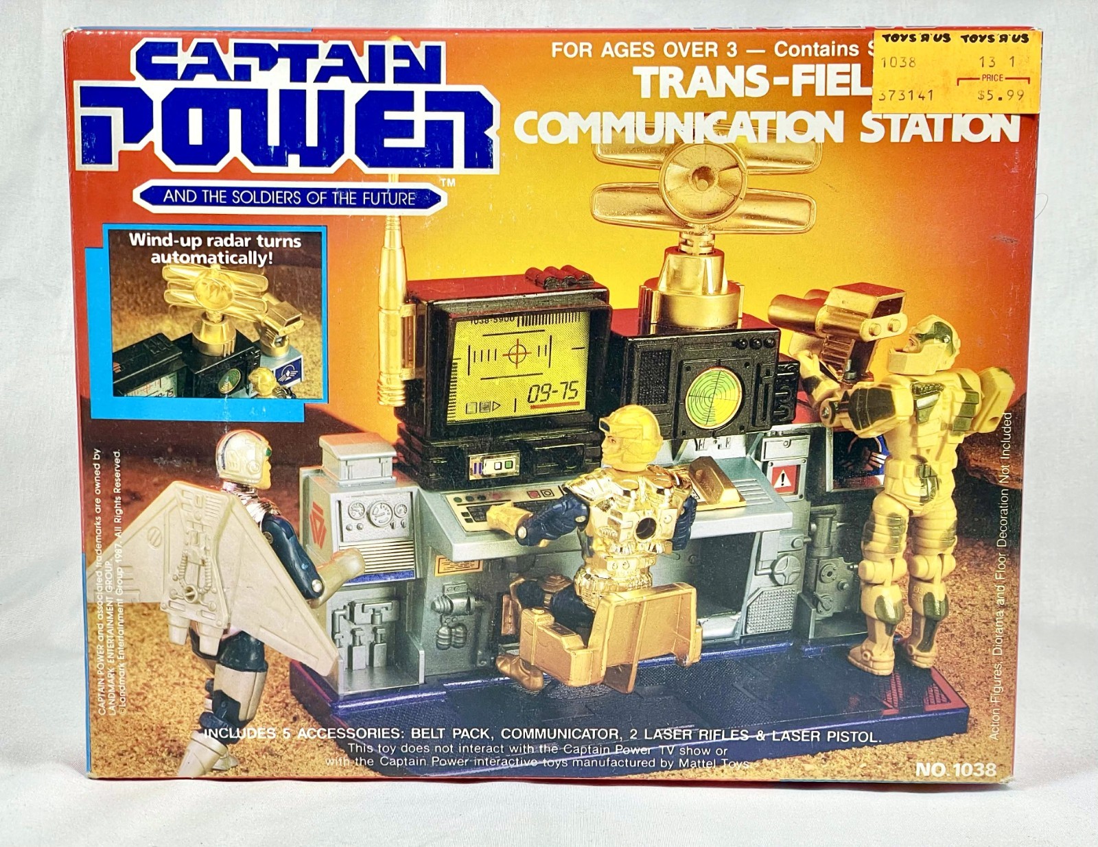 Captain Power Soldiers of the Future Trans-Field Communication Station MISB ARCO