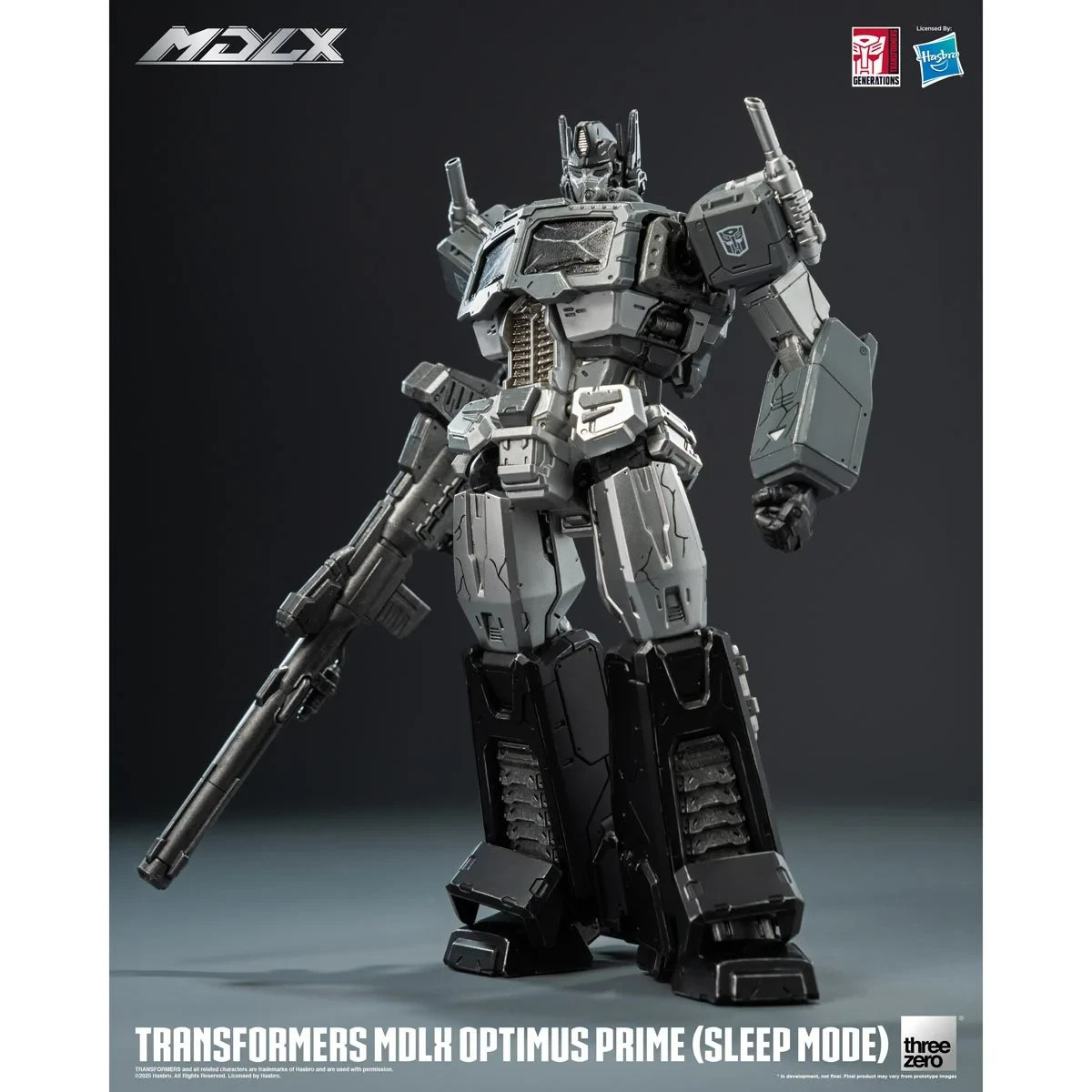 Transformers MDLX Optimus Prime Sleep Mode Action Figure 7&Prime; Threezero Exclusive
