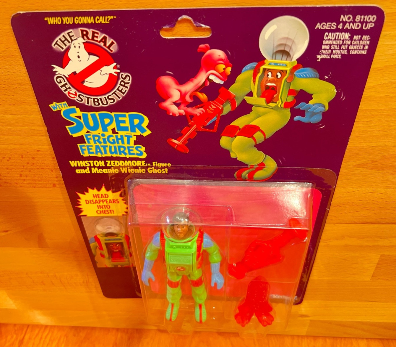 1986 Real Ghostbusters Winston Zeddmore Meanie Wenie Ghost Super Fright Features