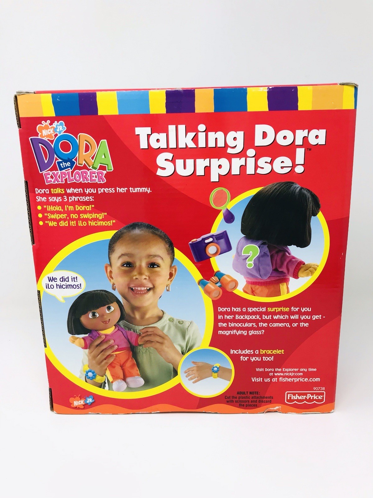 Dora the Explorer Talking Surprise Doll Fisher Price Nickelodeon 2002 New