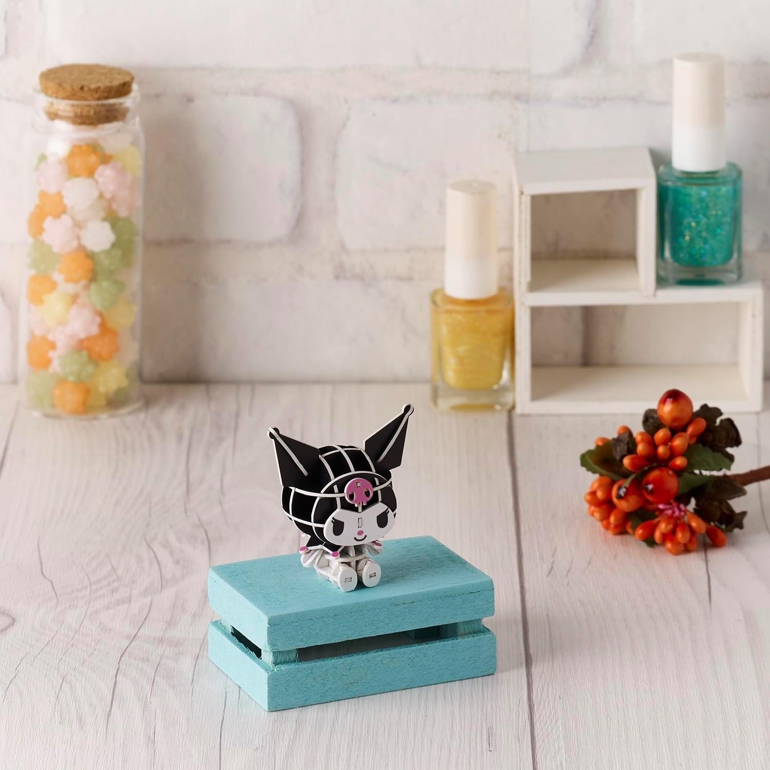 3D Paper Puzzle Characters Kuromi Product Height 48mm 3D Art Made in Japan