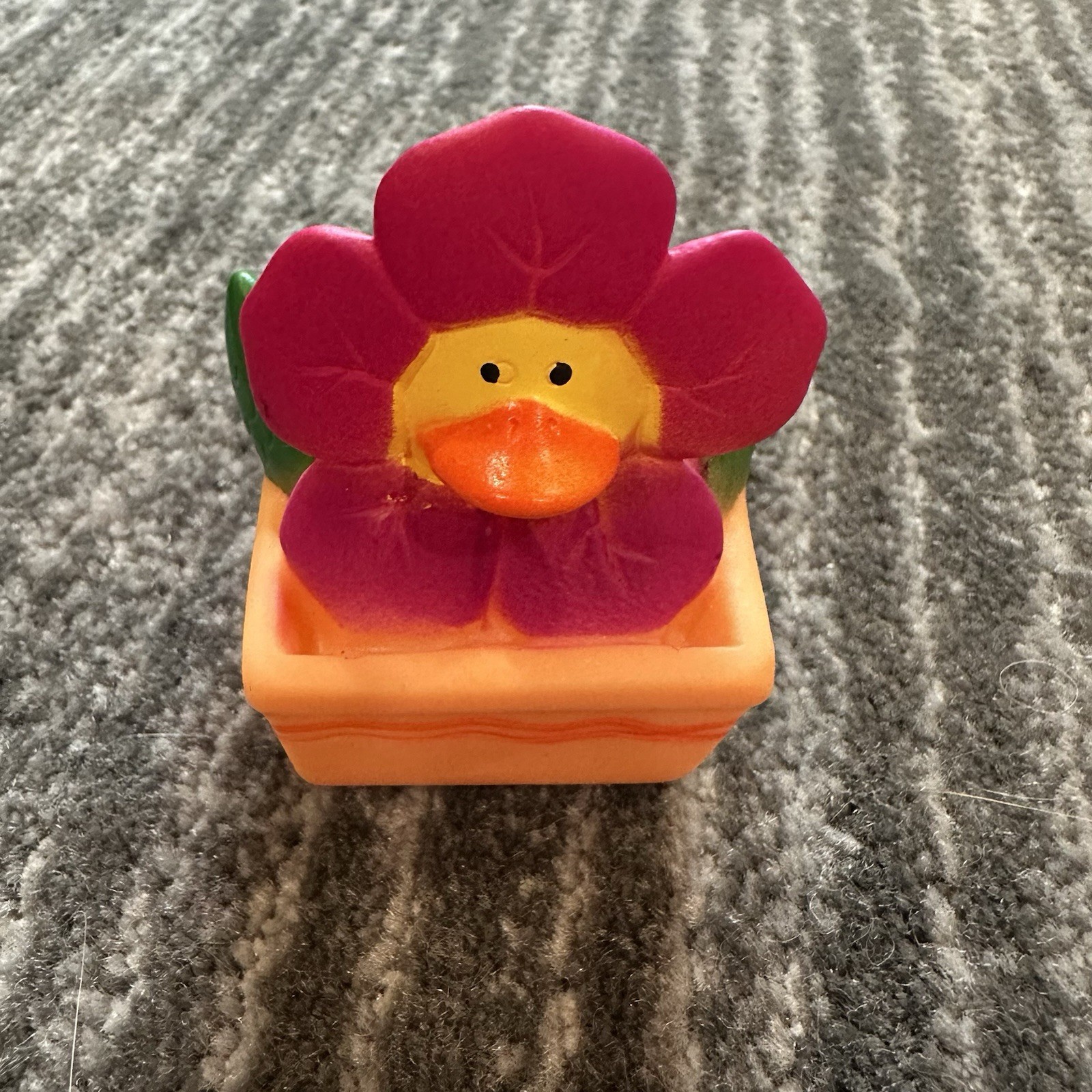 Rubber Duck Flower Purple Car Office Jeep Ornament Cruise Been Ducked Spring New