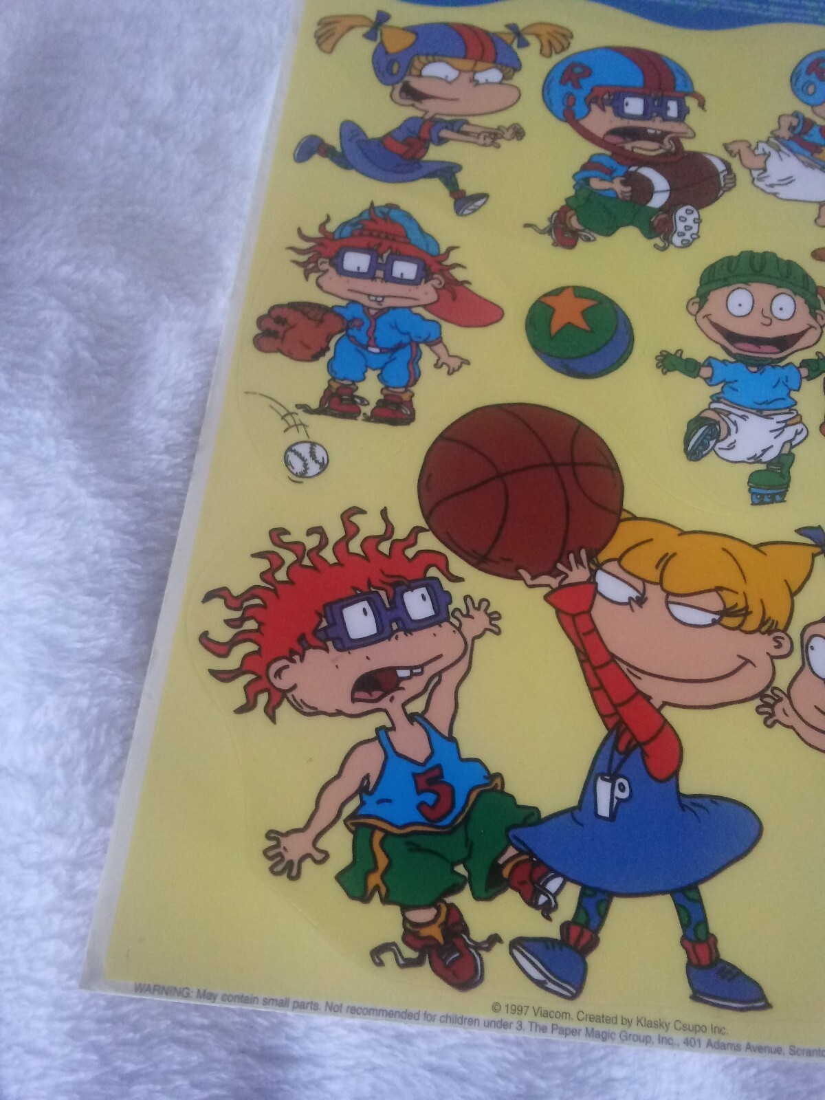 1997 Nickelodeon Rugrats Window Decals – Tommy,Angelica,Reptar,Phil NEW
