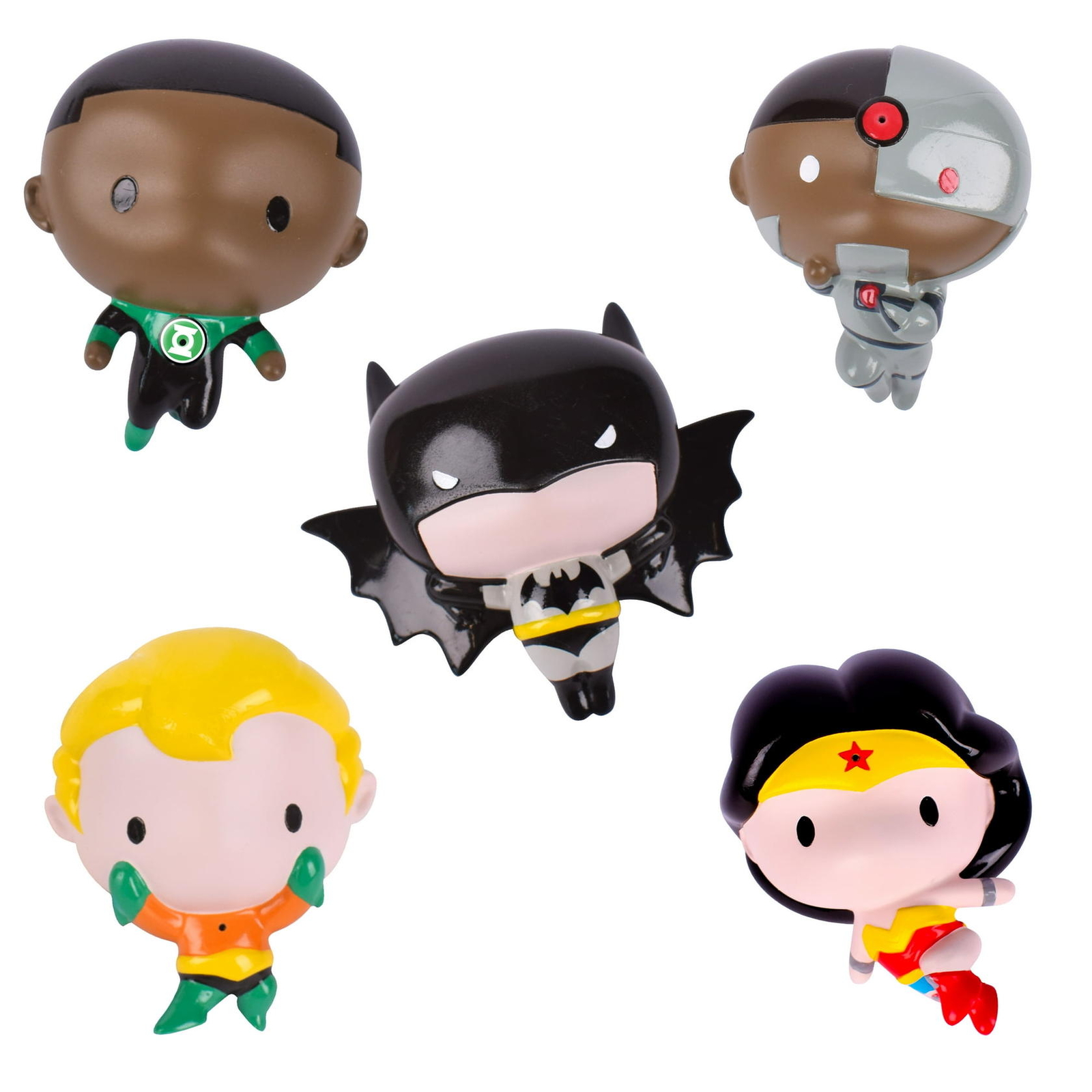 DC Comics 5 Count Pack Superhero Bath Squirters