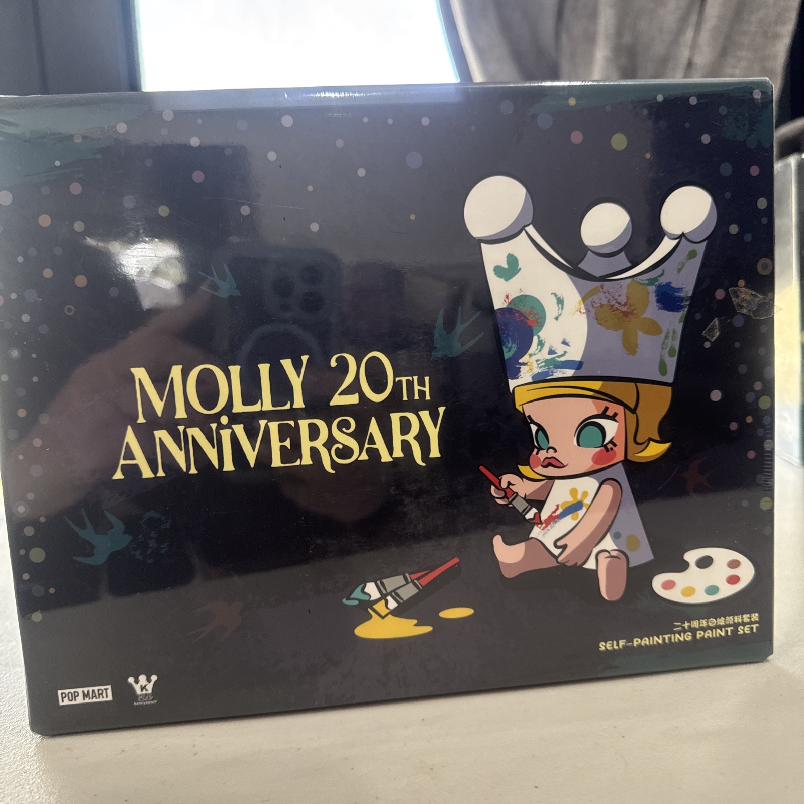 Authentic Mega Royal Molly 150% 20th Anniversary Self Painted Figure & Paint Set