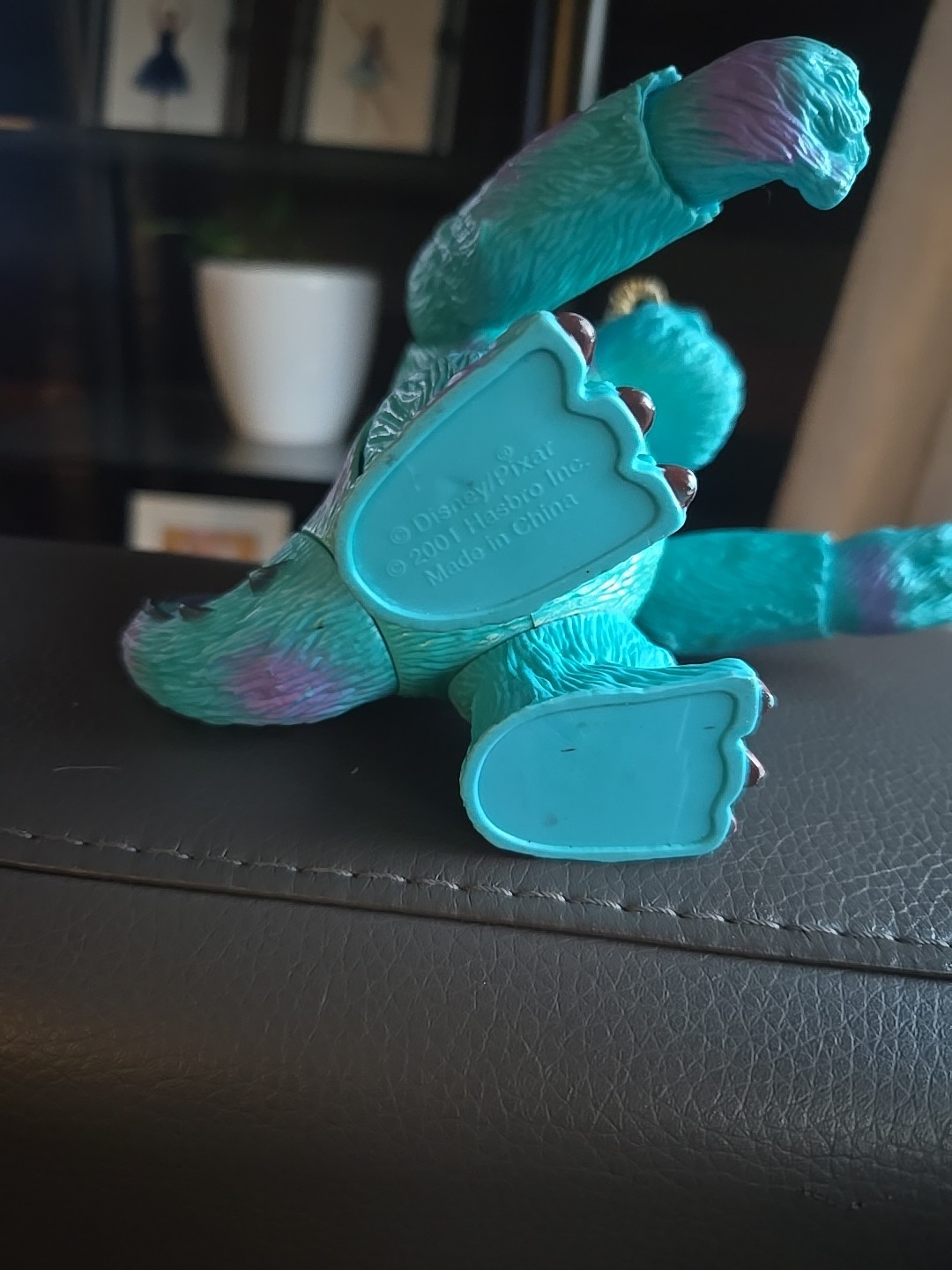Monsters Inc. 2001 Hasbro Talking Sully Toy Disney Pixar Action Figure Works (S)