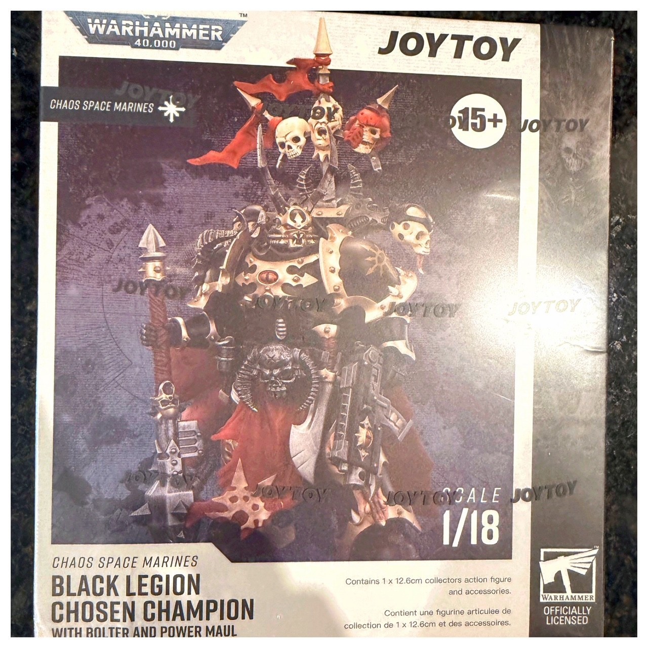 JOYTOY Warhammer 40K 1/18 Action Figure Chaos Space Marines Black Legion Chosen