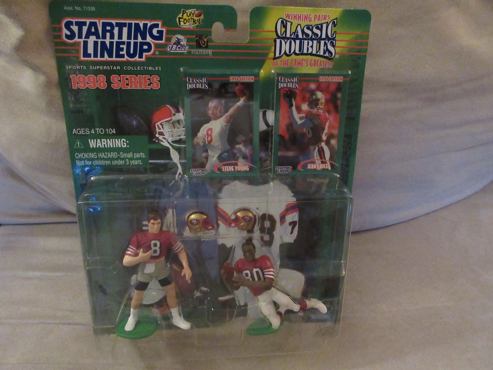 1998 Starting Lineup Classic Doubles Steve Young & Jerry Rice SLU