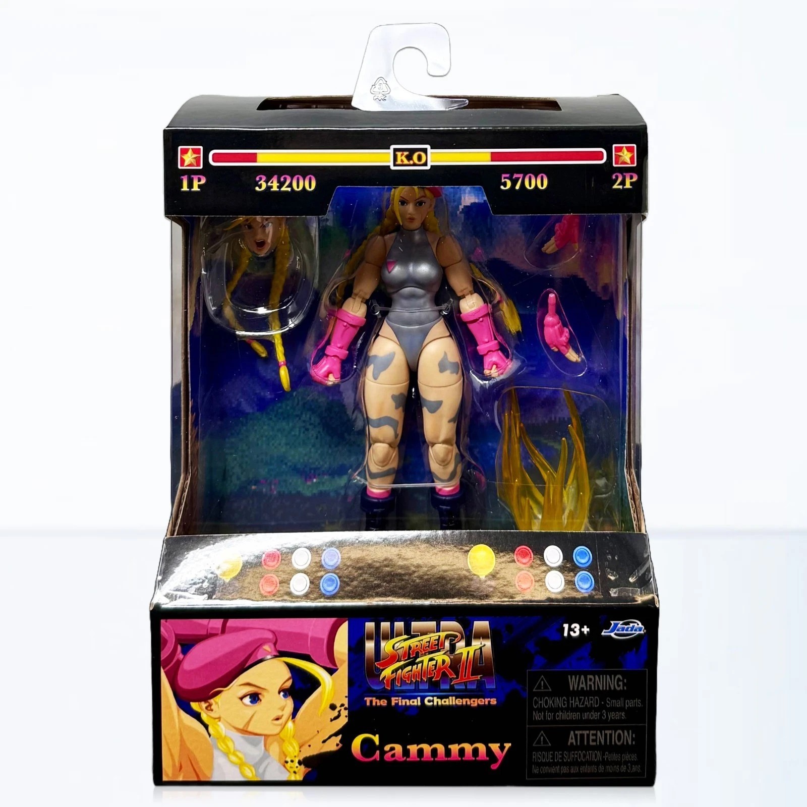 Jada Toys Ultra Street Fighter II Cammy Player 2 6&Prime; Action Figure EE Exclusive