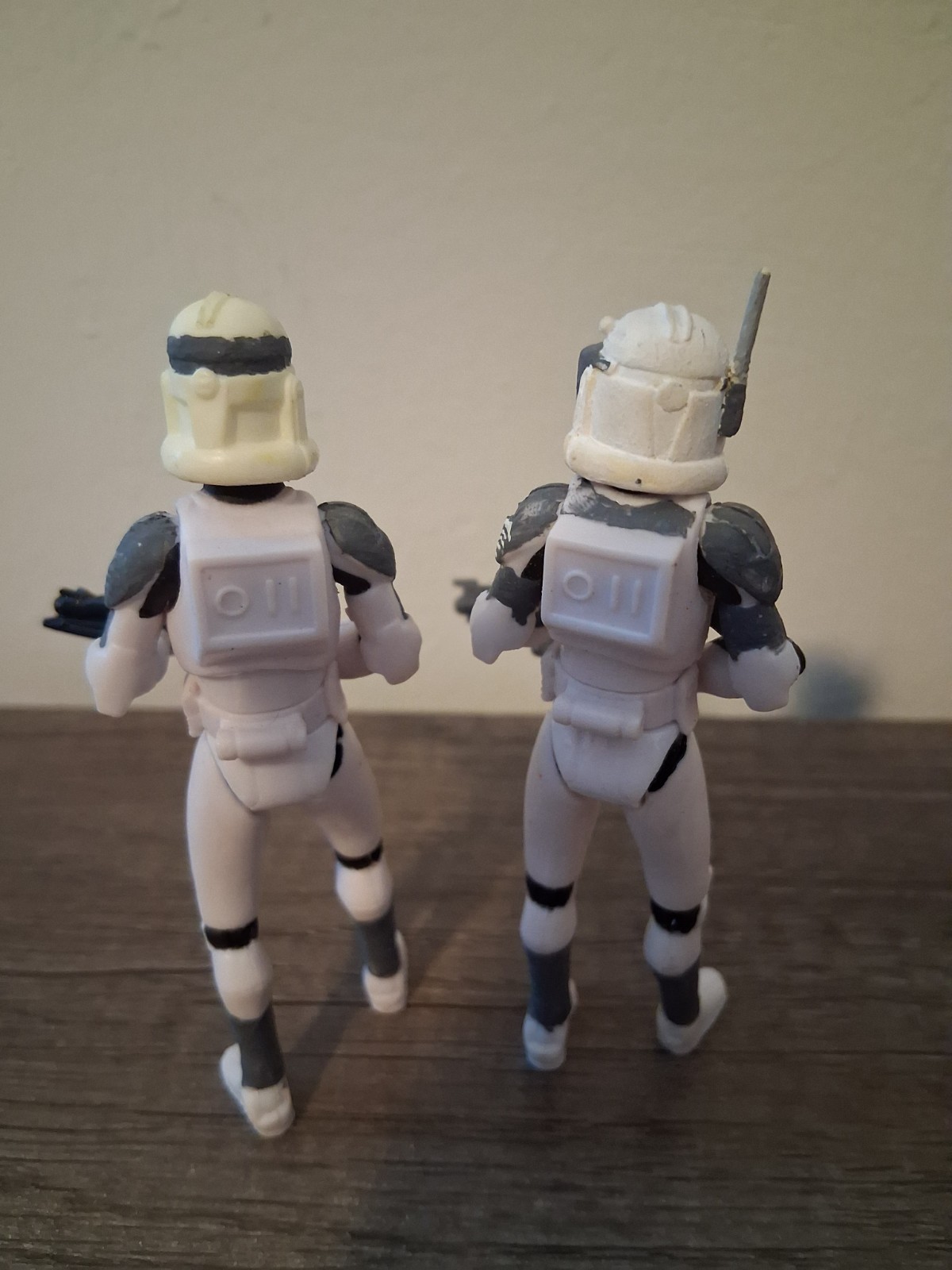Custom Star Wars 3.75 The Clone Wars Wolfpack Sergeant And Clone Trooper Lot