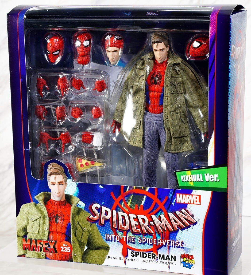 Medicom Toy Mafex 235 Spider-Man Peter B. Parker RENEWAL 160mm Figure – No.235