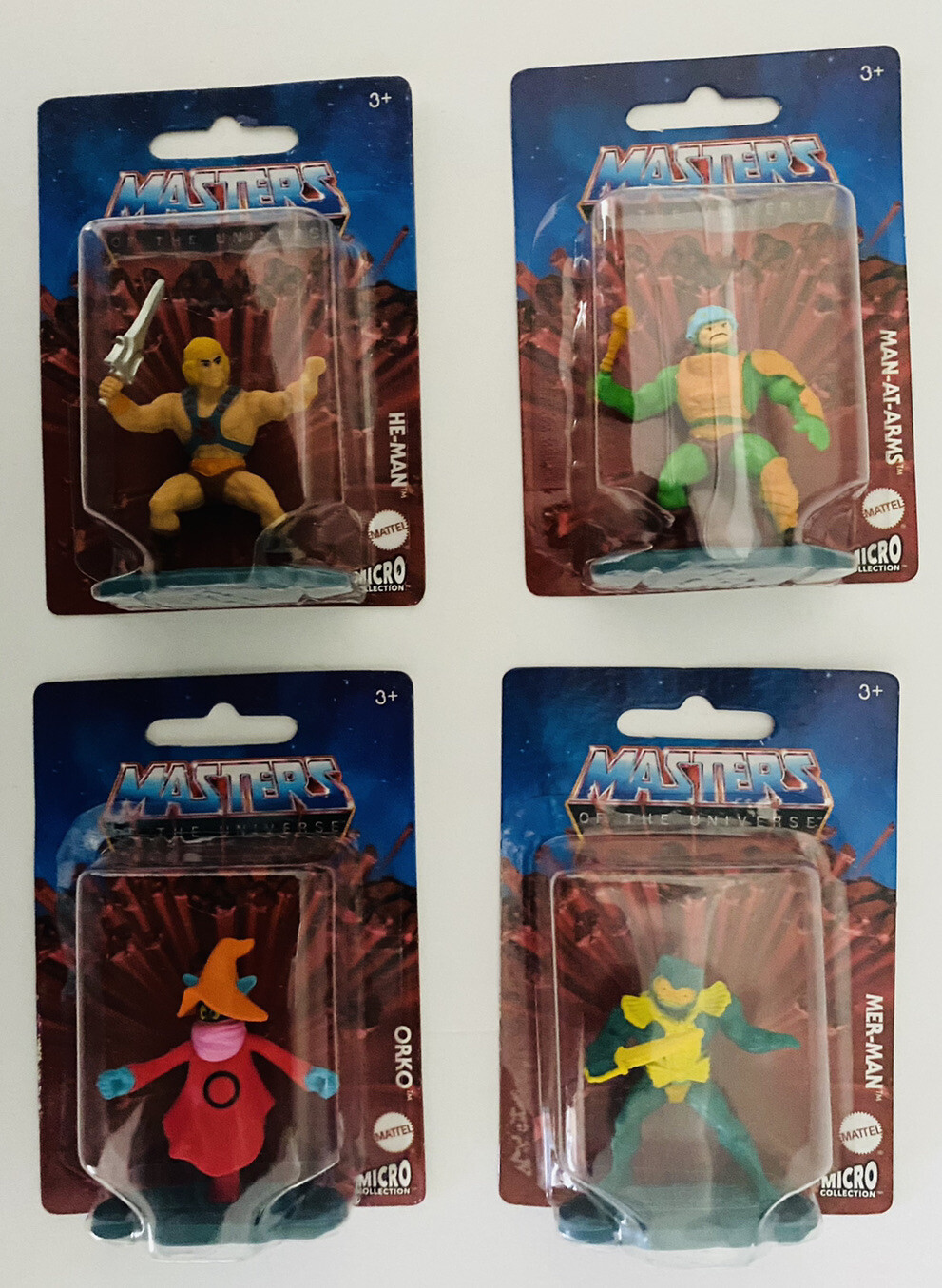 He-Man Masters of the Universe Micro Collection Mattel Figurine Lot of 4