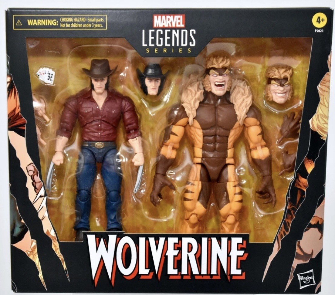 Marvel Legends Wolverine 50th Anniversary Logan vs Sabretooth 2-pack
